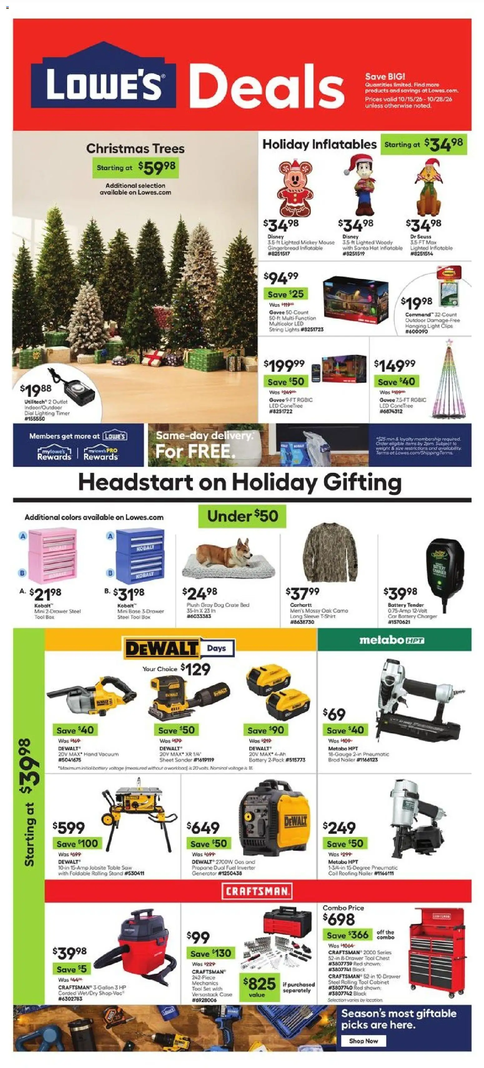 Ad Preview of Lowe's Lowe's Weekly Ad from 10/15/2026