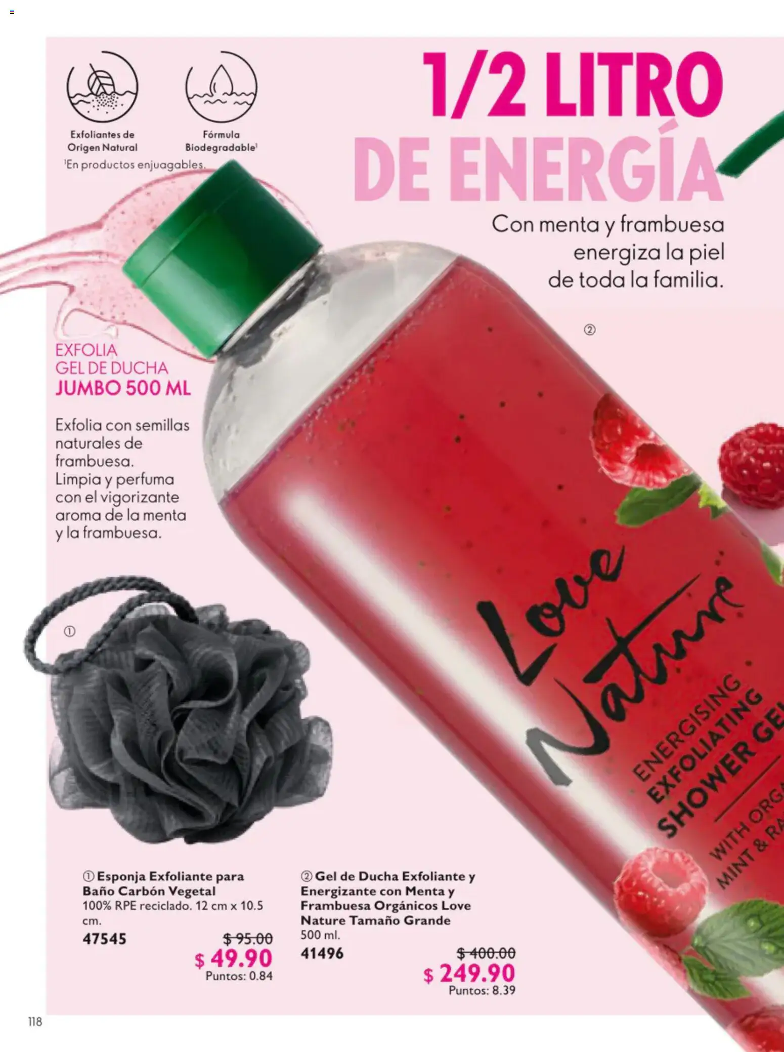 Vista previa las ofertas de la tienda Oriflame - Oriflame campaña 9 2026 desde el 20/06/2026 - Baño, Esponja, Semillas, Exfoliante, Carbón vegetal, Gel de ducha