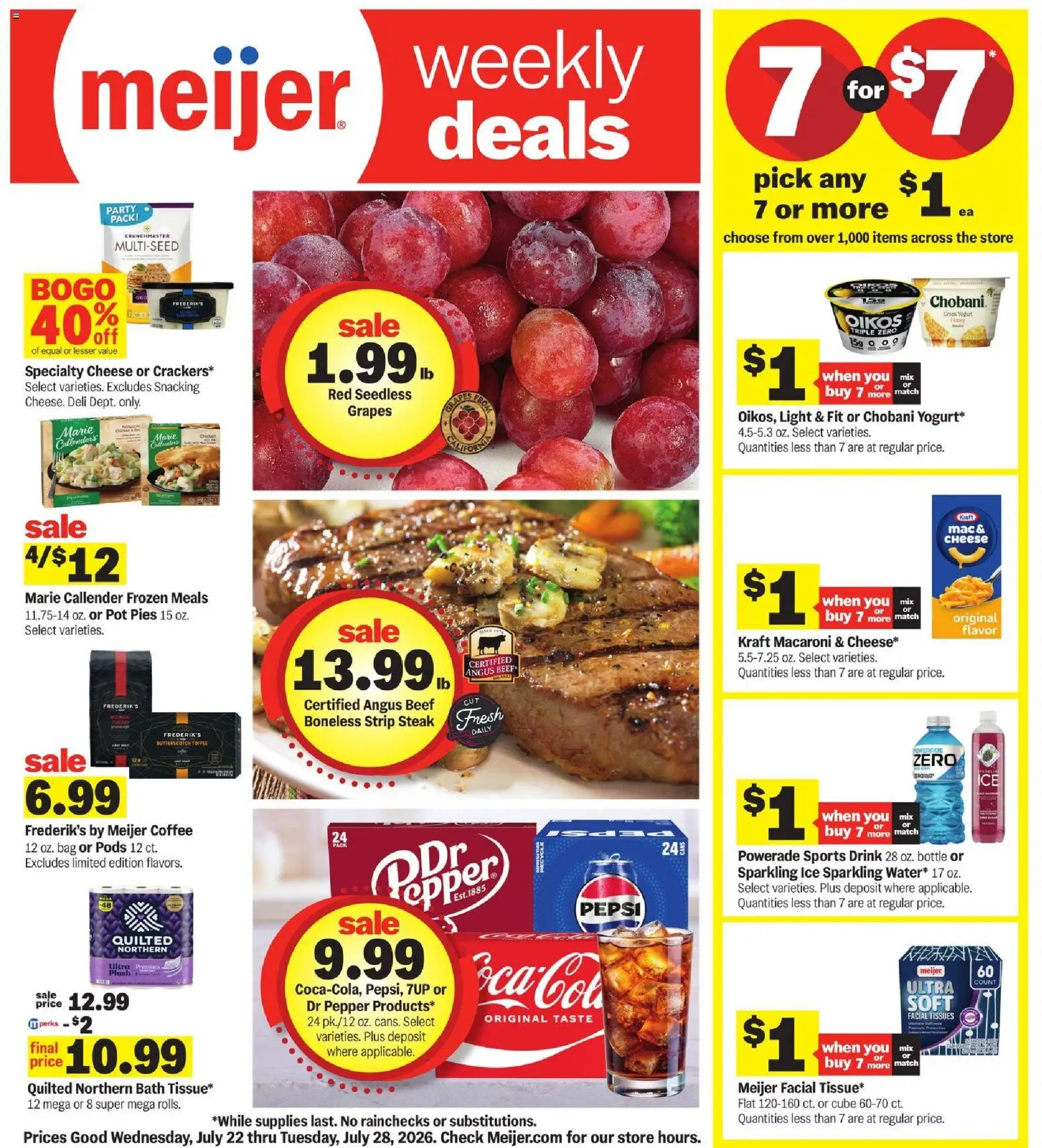 Ad Preview of Meijer Meijer Weekly Ad from 07/22/2026