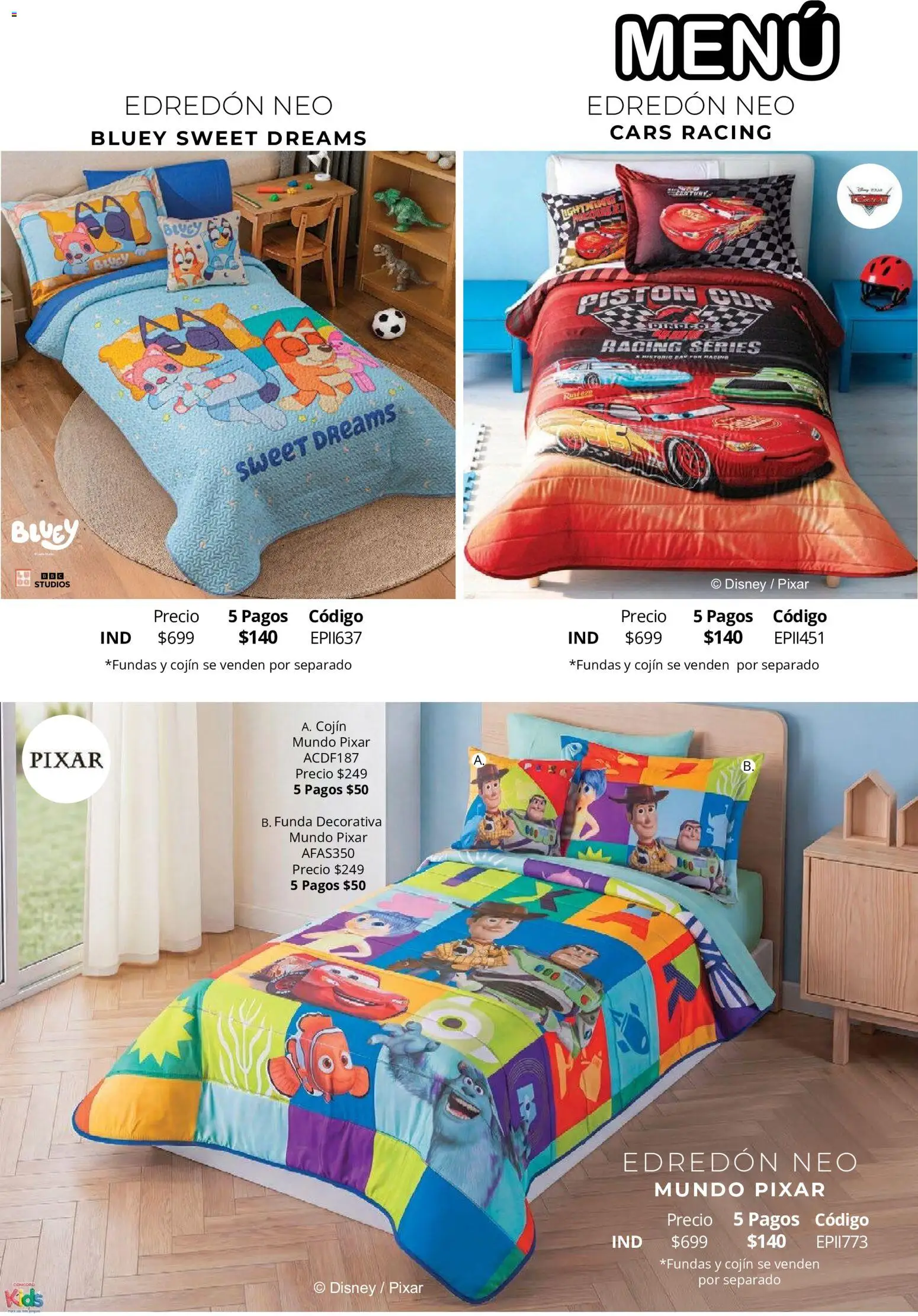 Vista previa las ofertas de la tienda Colchas Concord - Colchas Concord catálogo Colección Infantil Para los más peques desde el 15/10/2026 