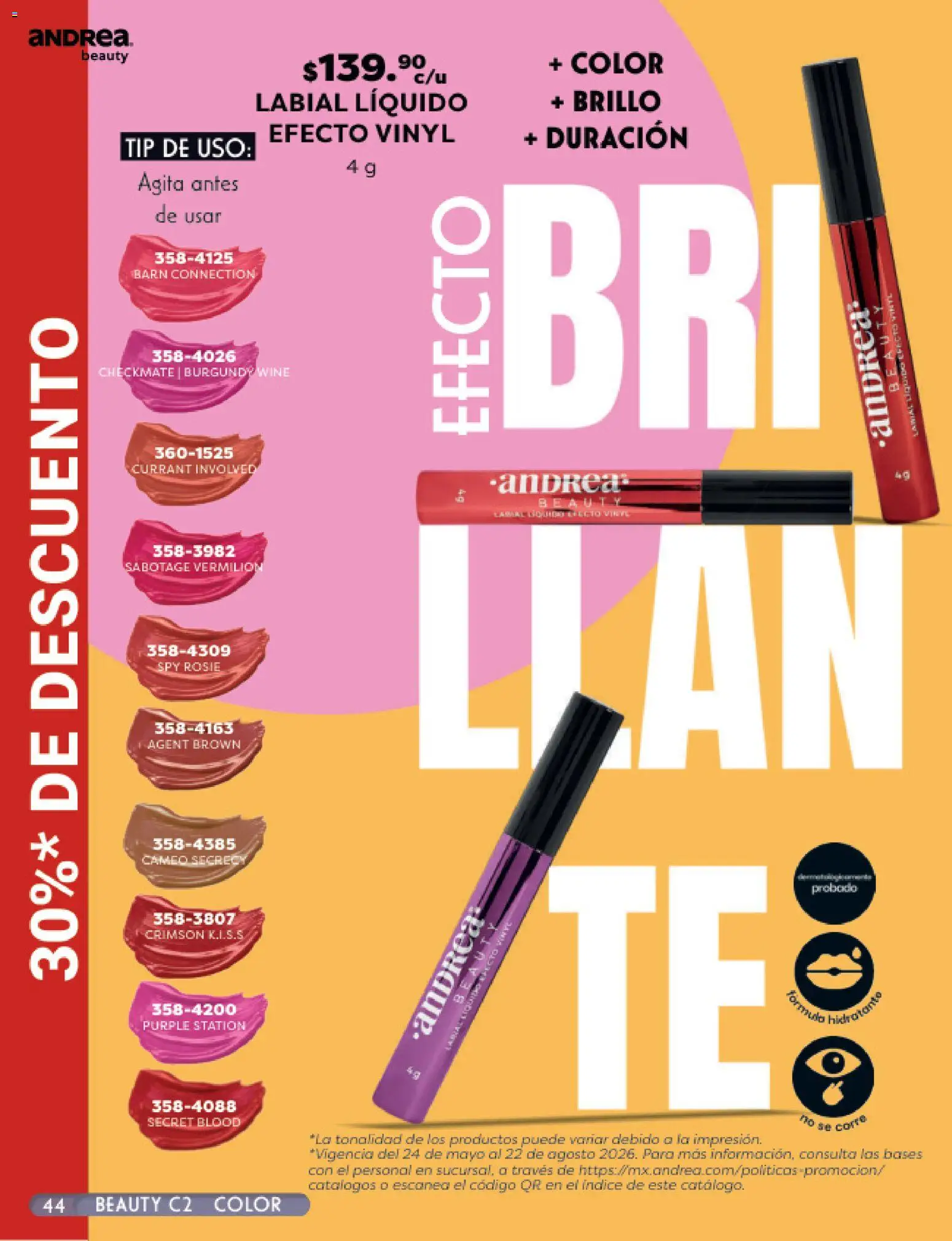 Vista previa las ofertas de la tienda Andrea - Andrea catálogo Beauty desde el 24/05/2026 
