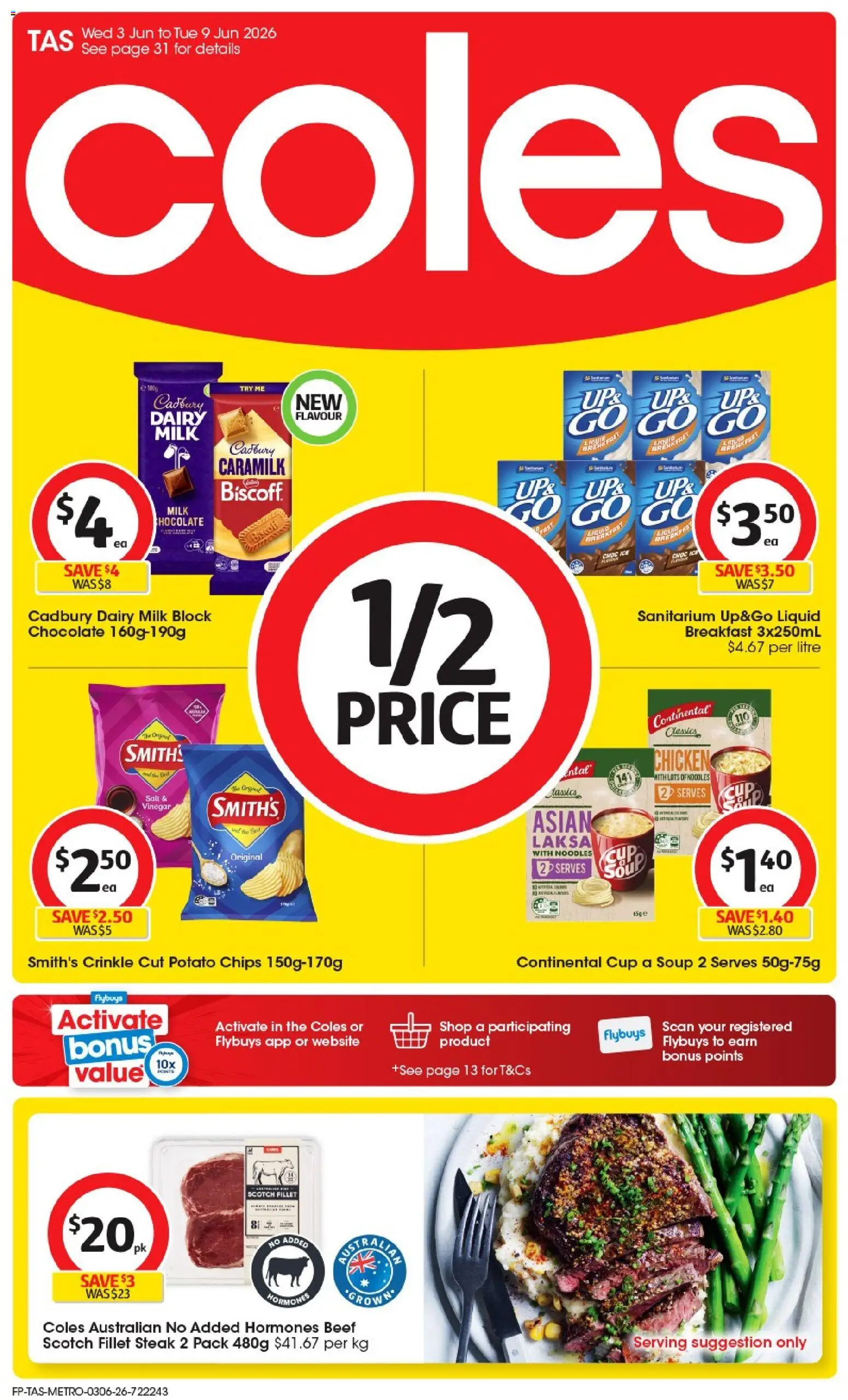 Preview of catalogue Coles catalogue TAS from shop Coles valid 03/06/2026