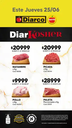 Vista previa del folleto de la tienda Diarco válido desde el 25/06/2026 