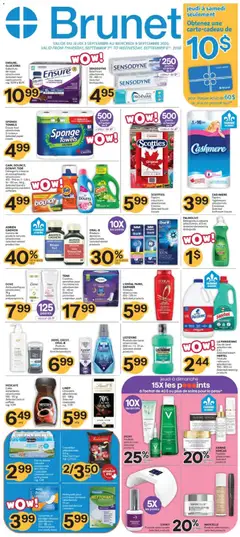 Un aperçu du dépliant Brunet weekly flyer / circulaire du magasin Brunet est valide à partir 3 sept. 2026