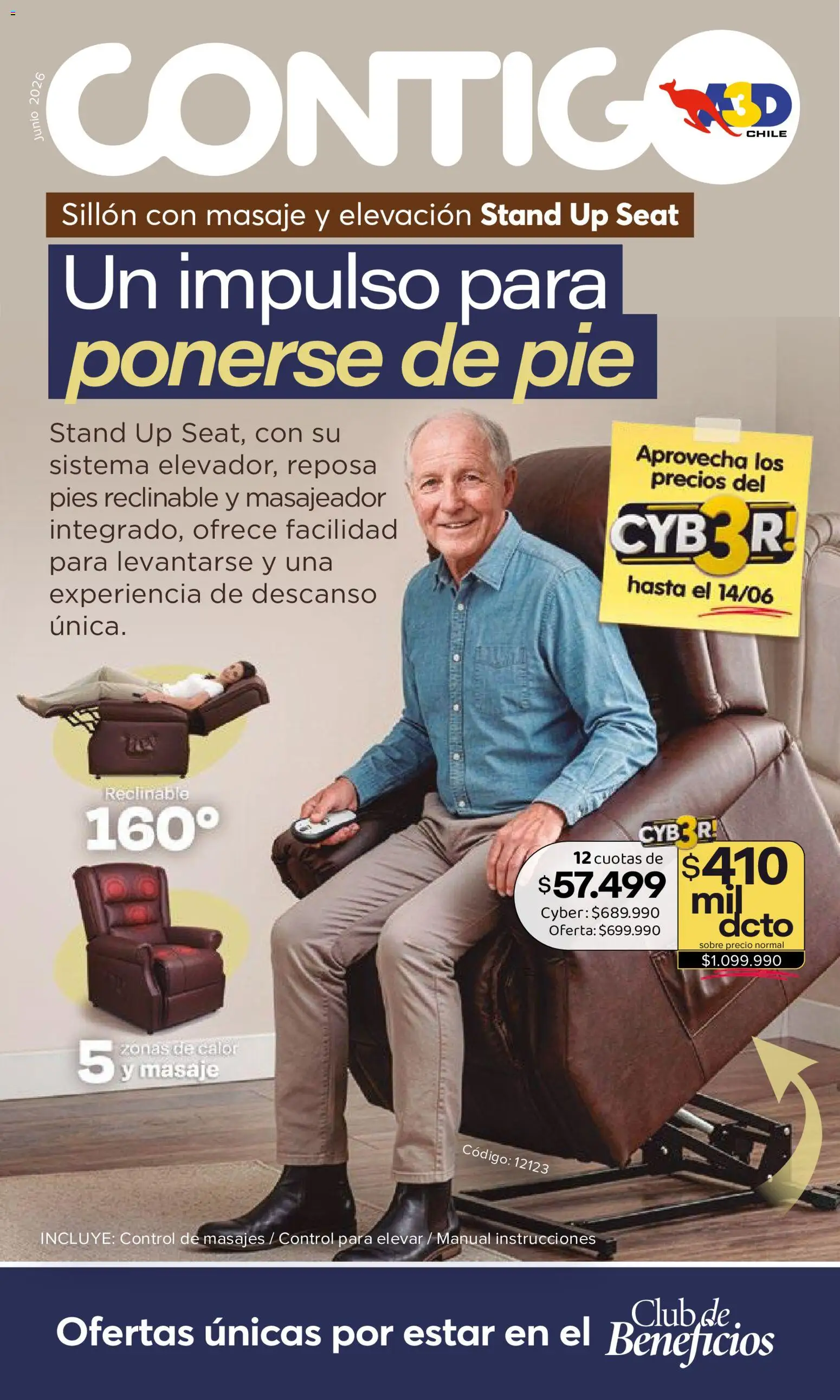 Folleto de la tienda A3D válido desde el 06.06.2026 - Sillón, Sobre