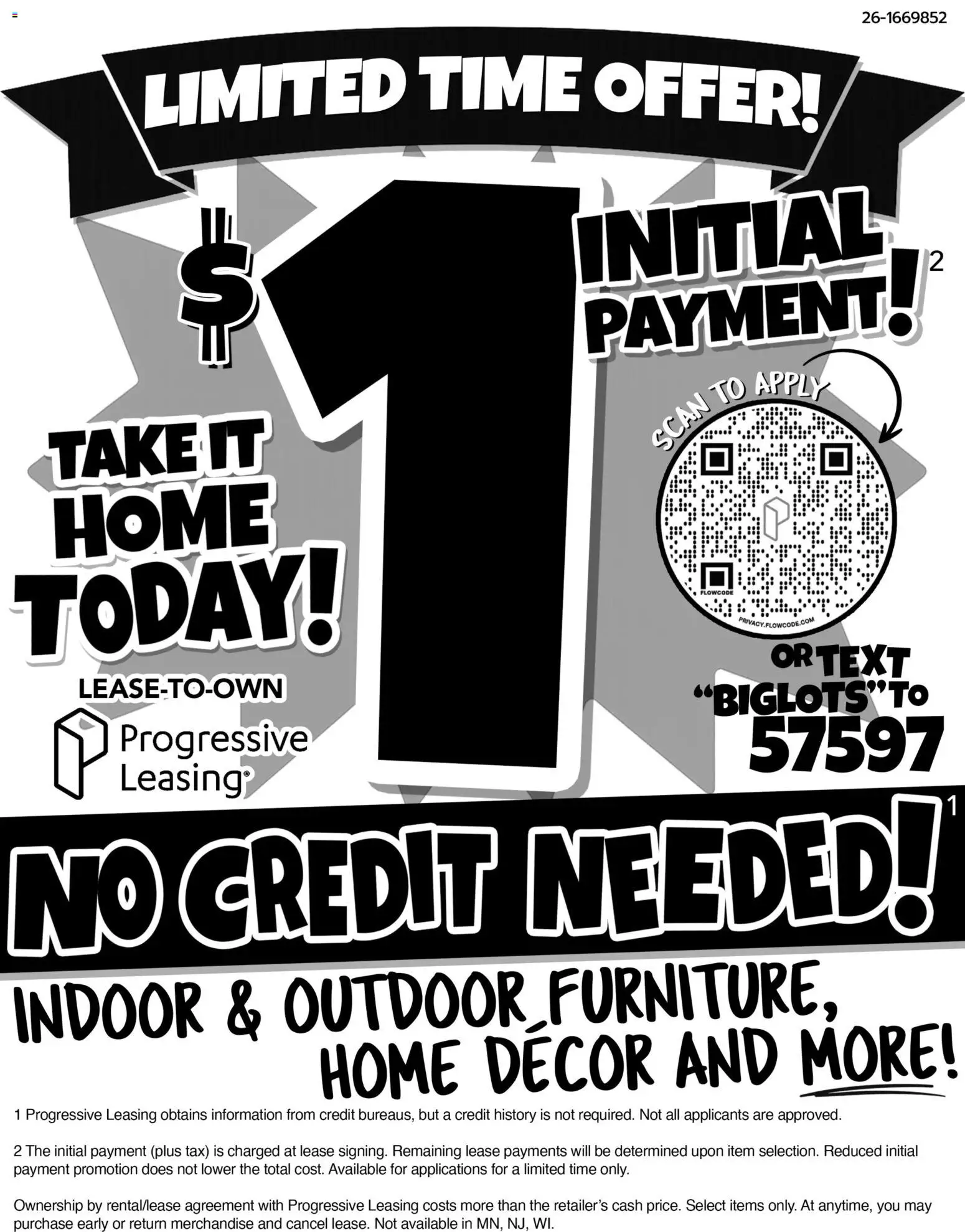 Ad Preview of Big Lots Big Lots Offer from 09/16/2026
