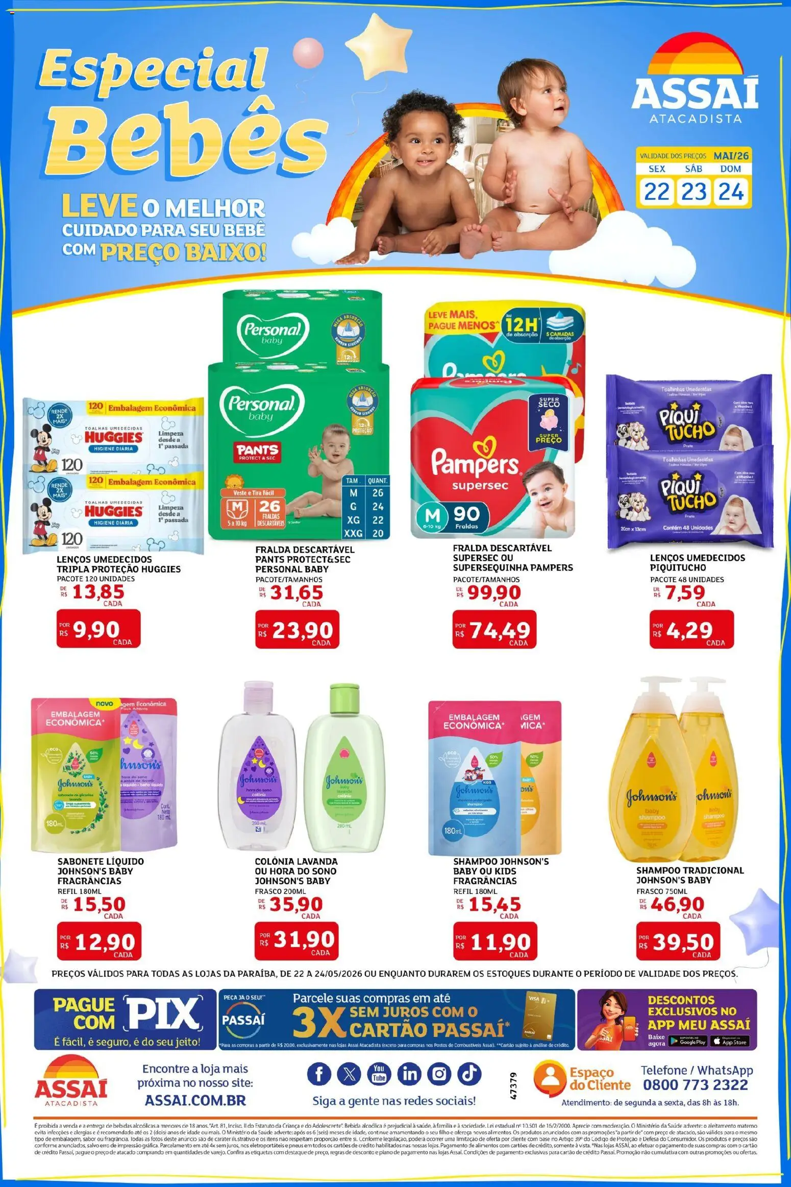 Pré-Visualização do folheto "Assaí Atacadista ofertas - PB" da loja Assaí Atacadista válido a partir de 22/05/2026