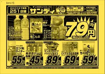 サンディの2026/06/11から2026/06/17までのチラシはここサンディ - チラシ