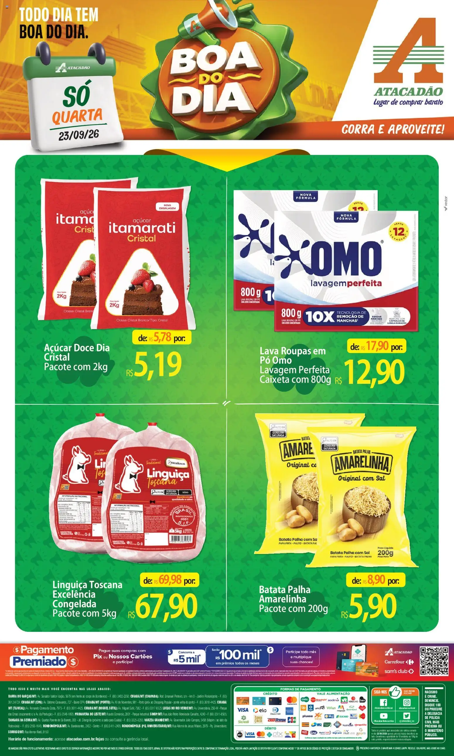 Pré-Visualização do folheto "Atacadão ofertas - MT" da loja Atacadão válido a partir de 23/09/2026
