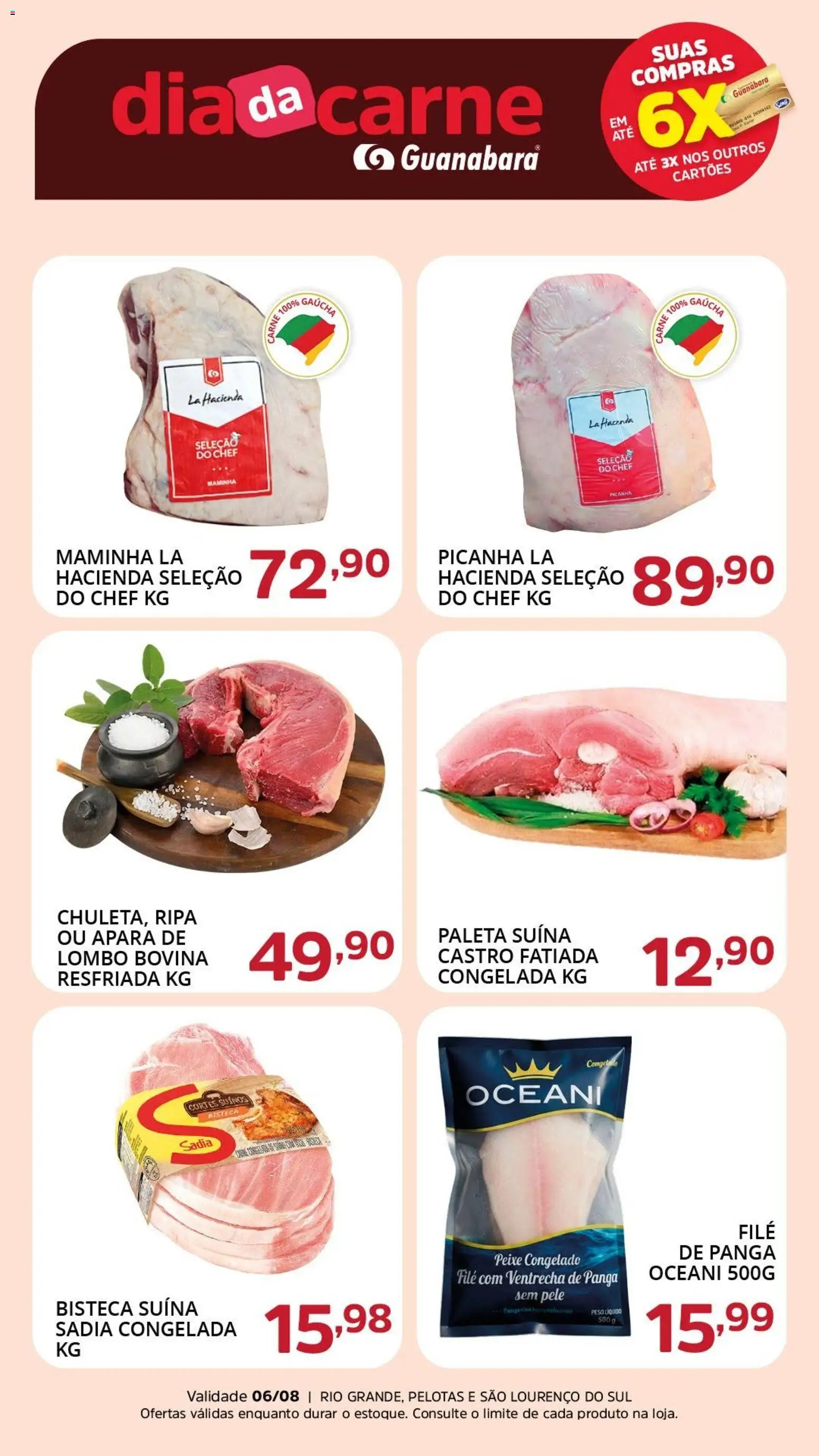 Pré-Visualização do folheto "Supermercado Guanabara - Ofertas da semana" da loja Supermercado Guanabara válido a partir de 06/08/2026