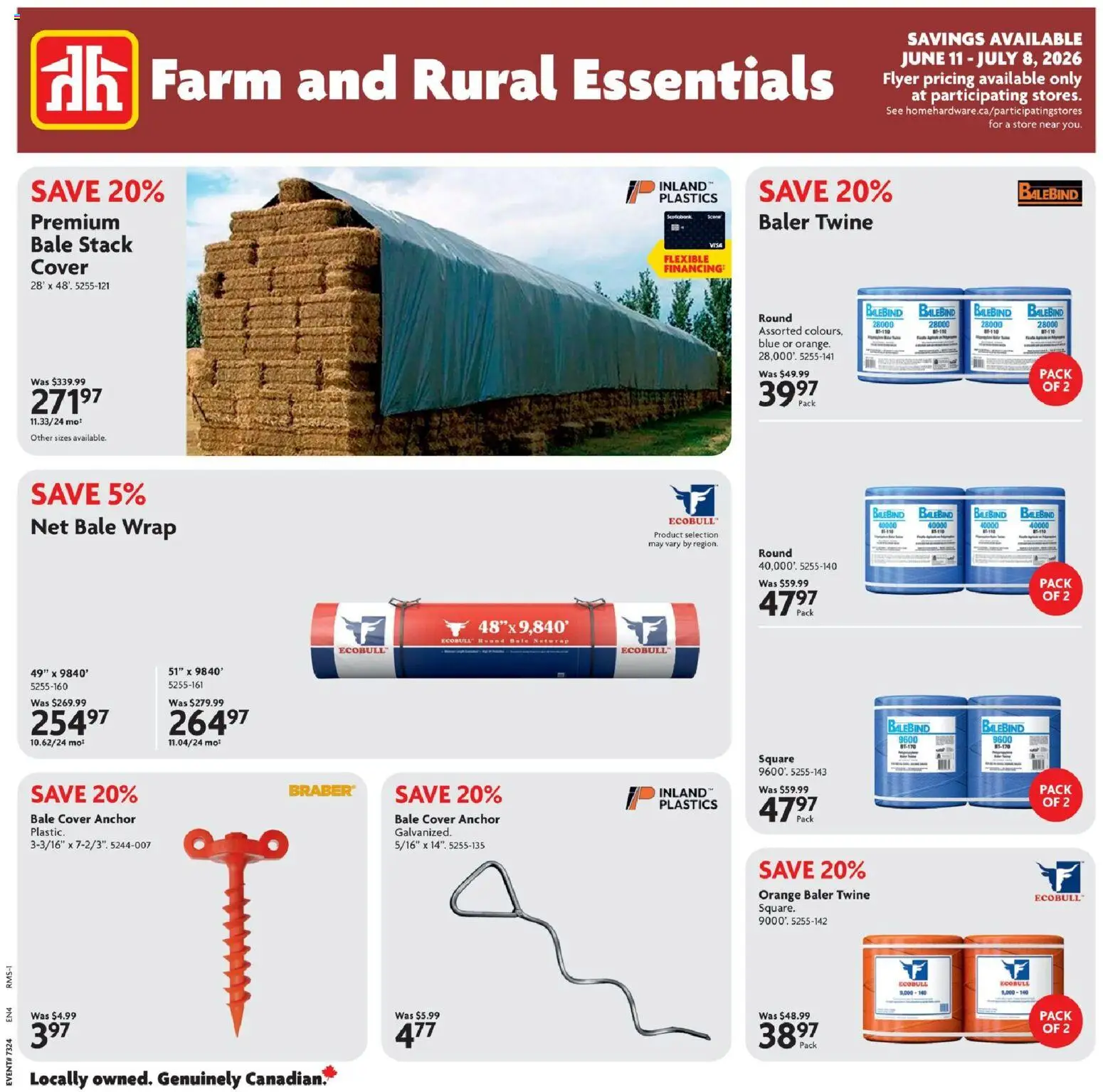 Preview of leaflet Home Hardware flyer - Farm and Rural Essentials from shop Home Hardware is valid from Jun 11, 2026