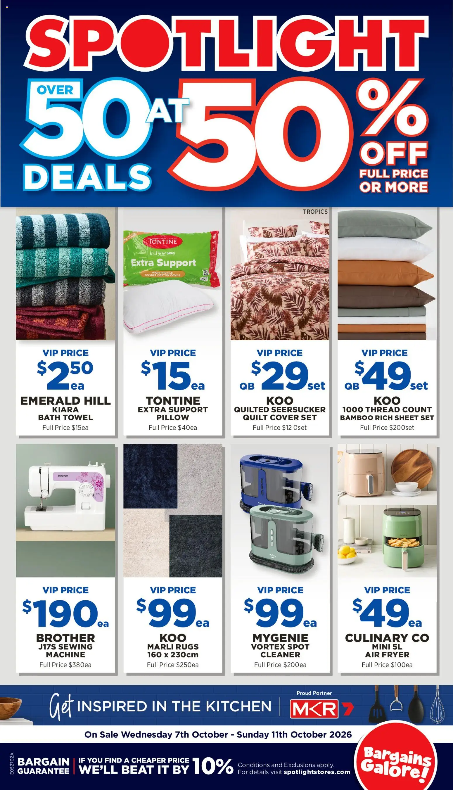 Preview of catalogue Spotlight Over 50 Deals At 50% Off Full Price or More from shop Spotlight valid 07/10/2026