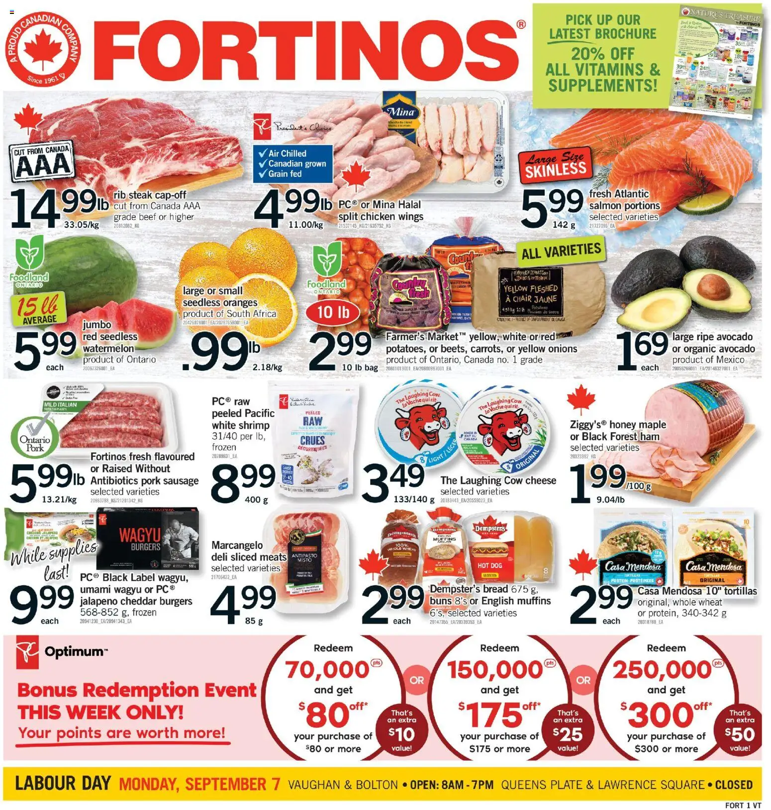 Preview of leaflet Fortinos weekly flyer / circulaire from shop Fortinos is valid from Sep 03, 2026