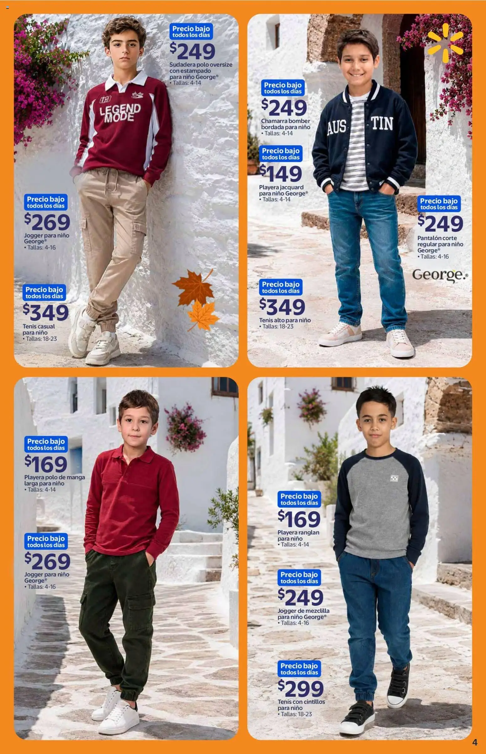 Vista previa las ofertas de la tienda Walmart - Walmart folleto Colección otoño 2026 desde el 18/09/2026 - Tenis, Playera, Sudadera, Manga, Chamarra