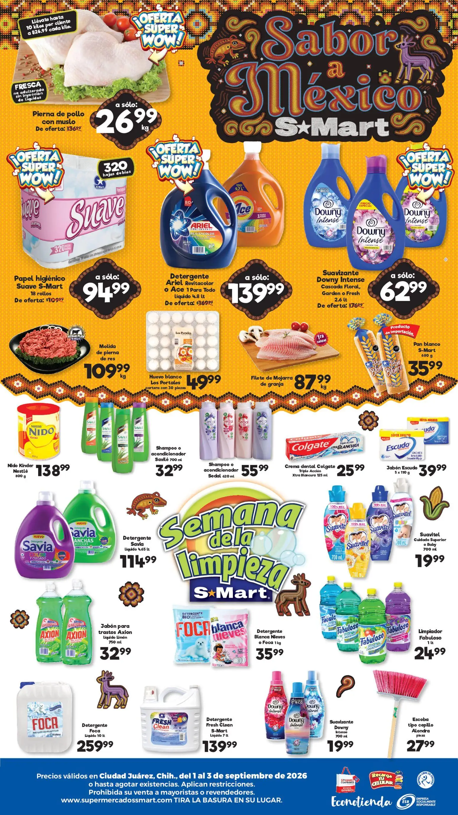 Vista previa las ofertas de la tienda S-Mart - S-Mart folleto Juárez desde el 01/09/2026 