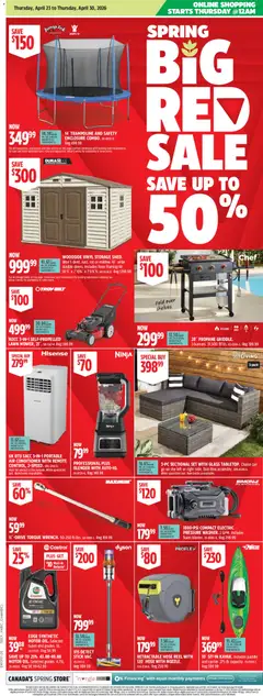Preview of leaflet Canadian Tire weekly flyer - Spring Big Red Sale from shop Canadian Tire is valid from Apr 23, 2026