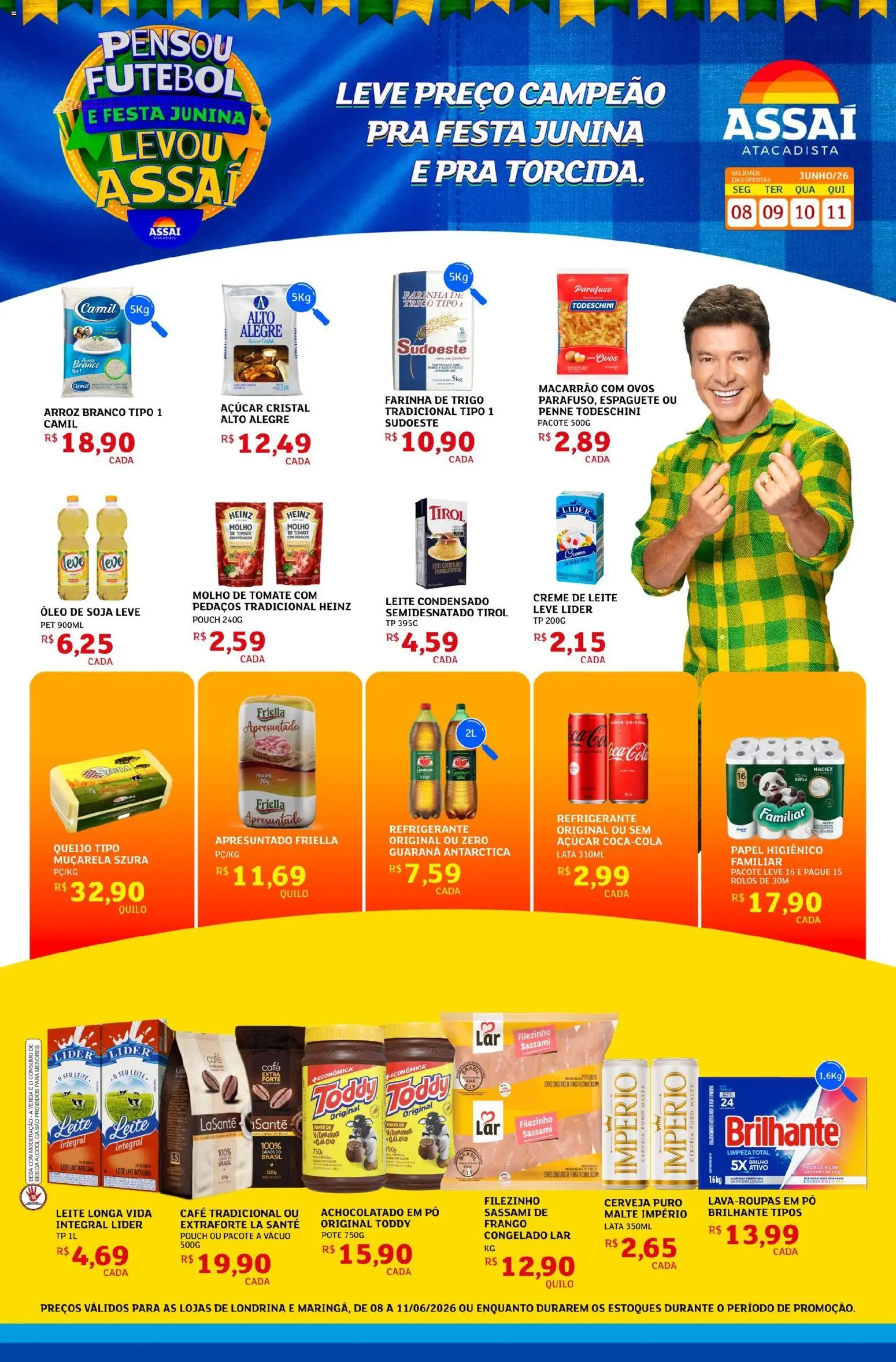 Pré-Visualização do folheto "Assaí Atacadista ofertas - PR" da loja Assaí Atacadista válido a partir de 08/06/2026