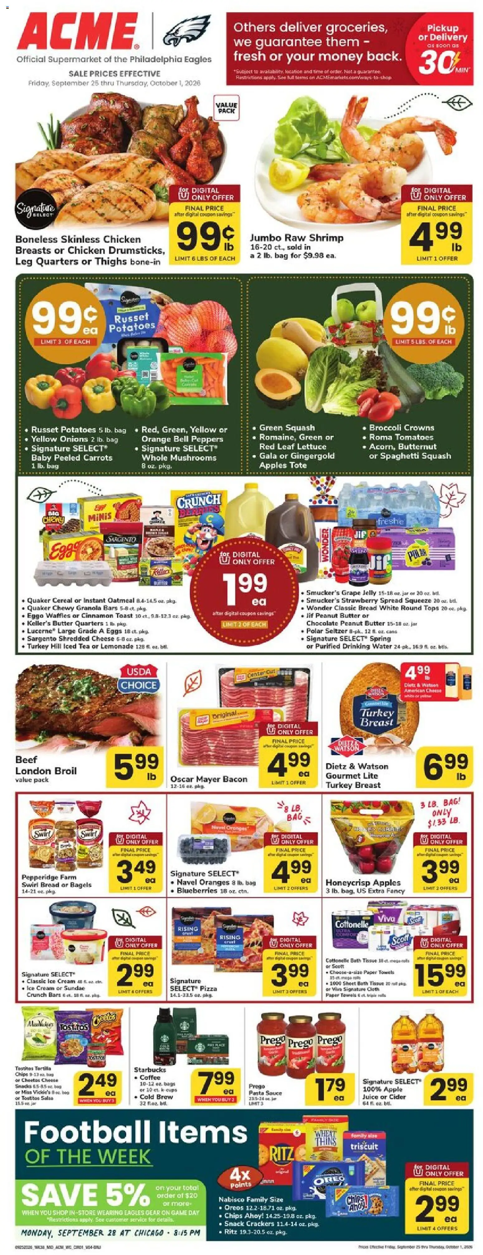 Ad Preview of Acme Acme Weekly Ad from 09/25/2026