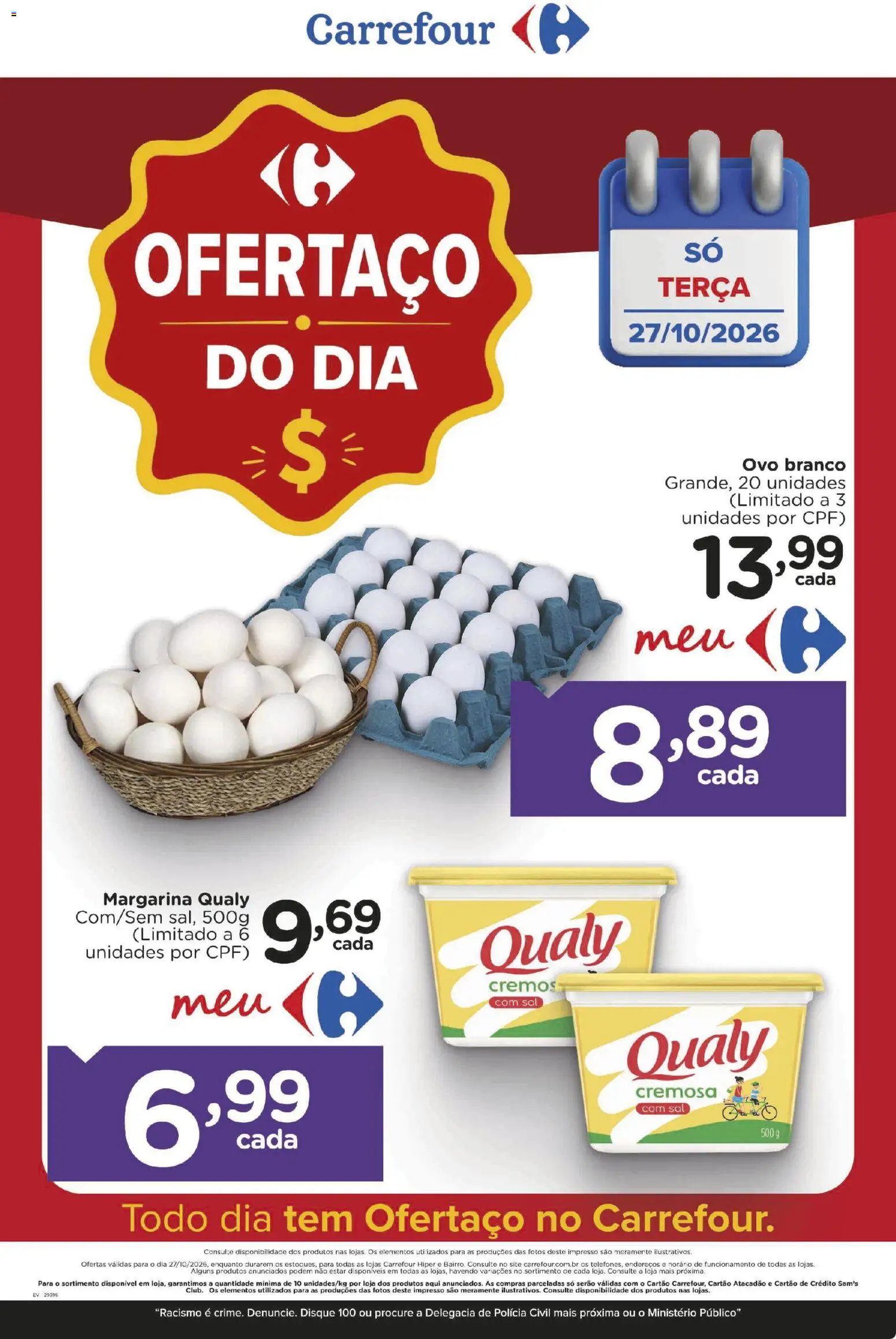Pré-Visualização do folheto "Carrefour ofertas do Dia" da loja Carrefour válido a partir de 27/10/2026