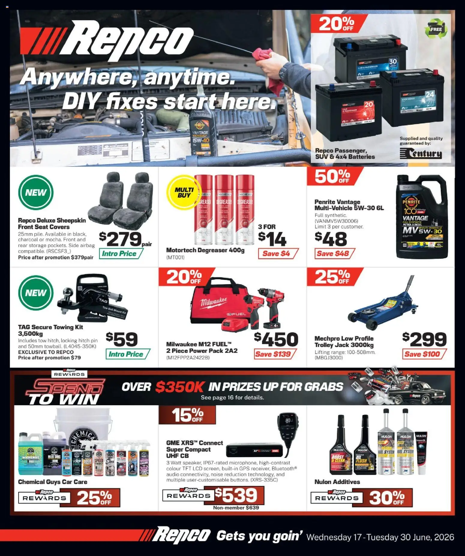 Preview of catalogue Repco catalogue from shop Repco valid 17/06/2026
