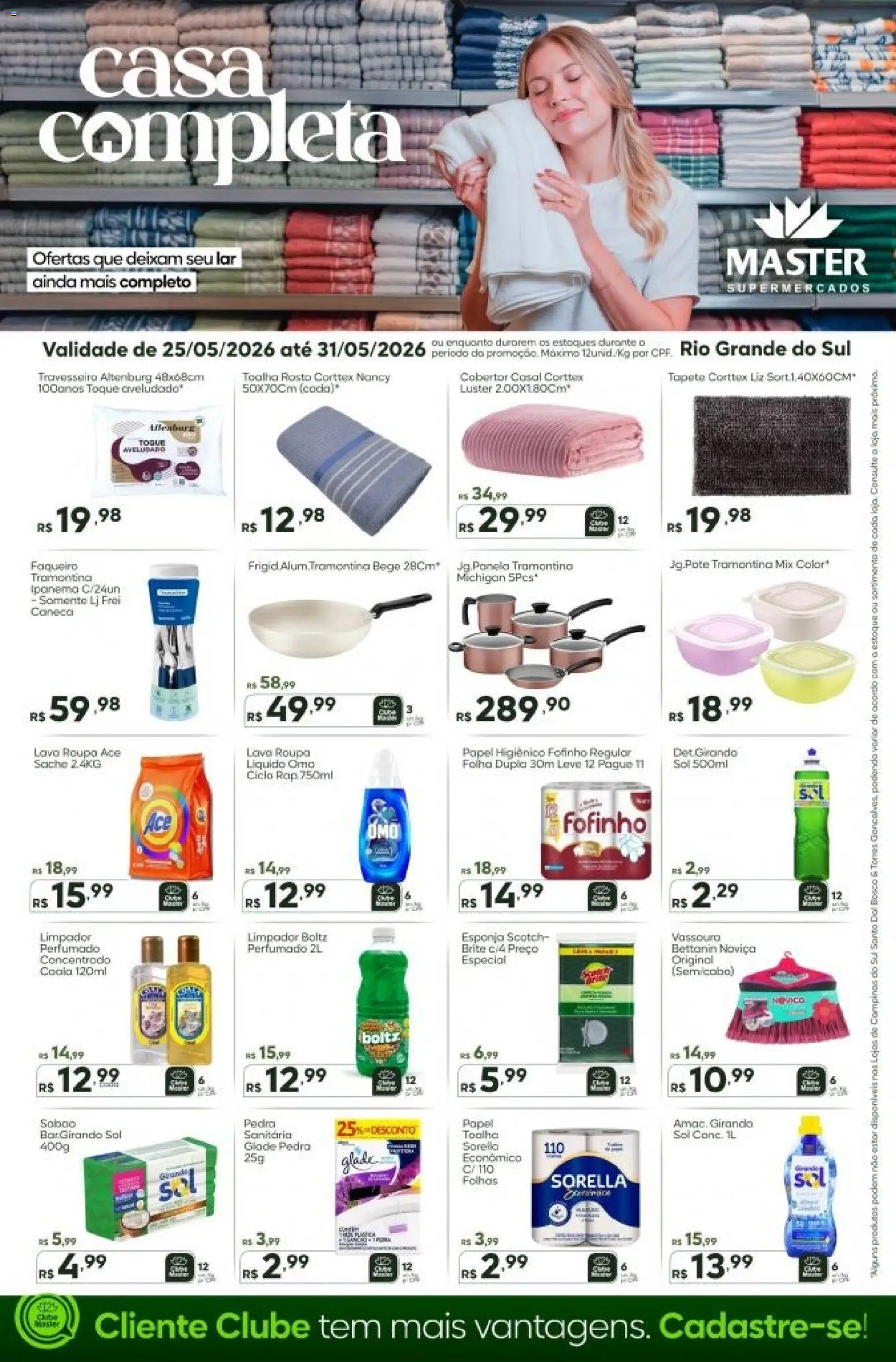 Pré-Visualização do folheto "Master ofertas Casa Completa" da loja Master válido a partir de 25/05/2026