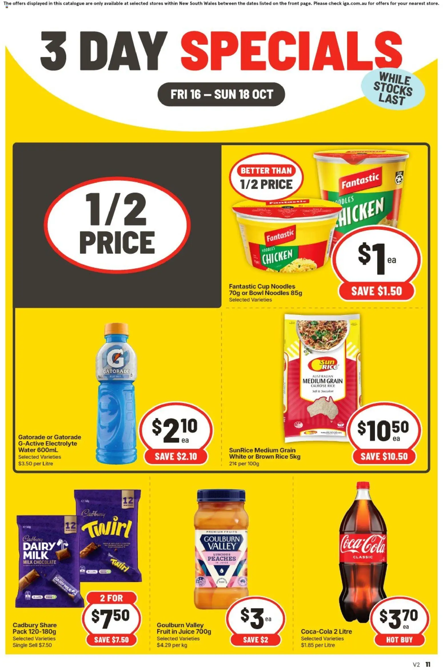 Preview of catalogue IGA ACT 3 Day Specials from shop IGA valid 16/10/2026
