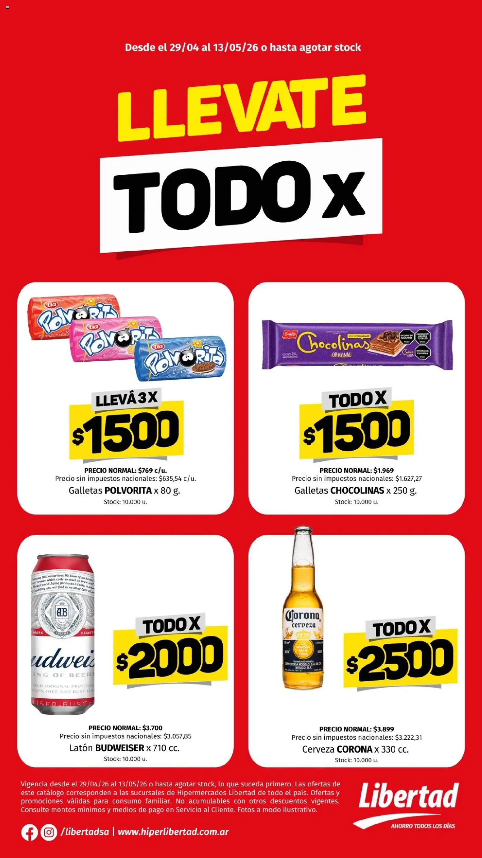 Vista previa del folleto de la tienda Hipermercado Libertad válido desde el 29/04/2026 