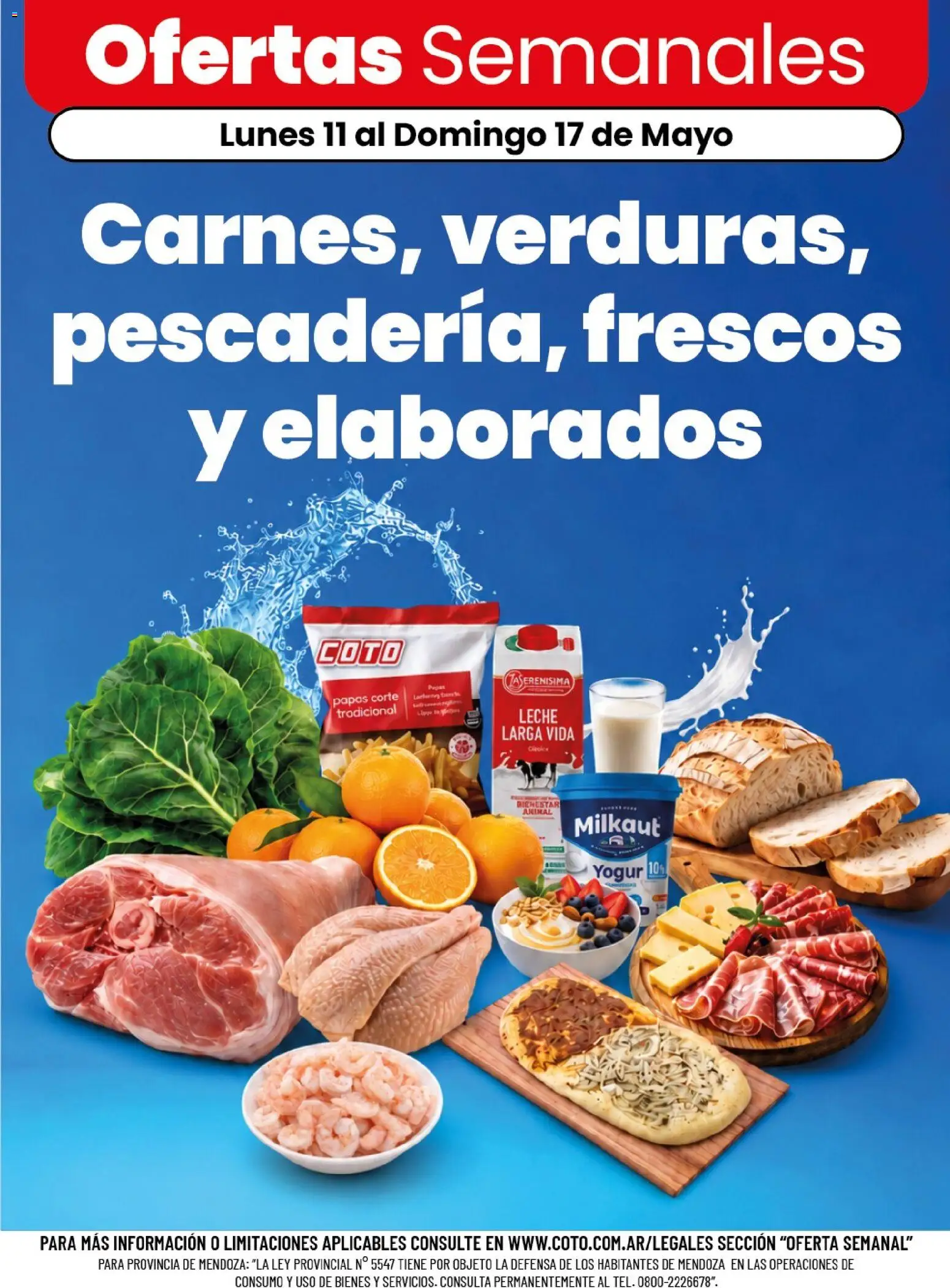 Vista previa del folleto de la tienda Coto válido desde el 11/05/2026 - Papas, Leche, Yogur