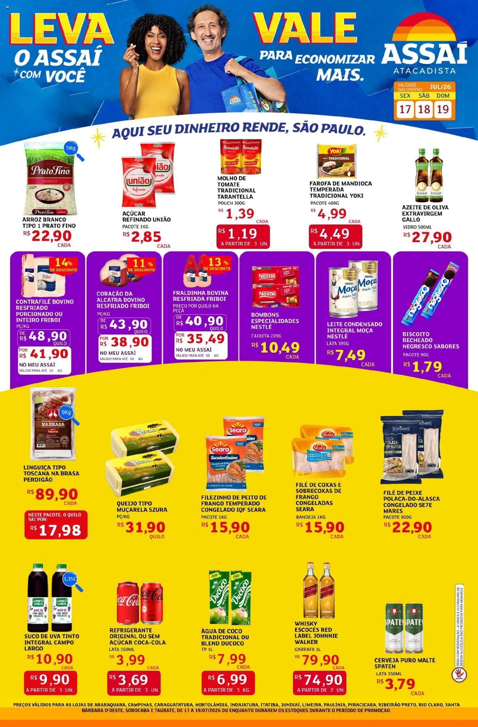 Pré-Visualização do folheto "Assaí Atacadista ofertas - SP" da loja Assaí Atacadista válido a partir de 17/07/2026