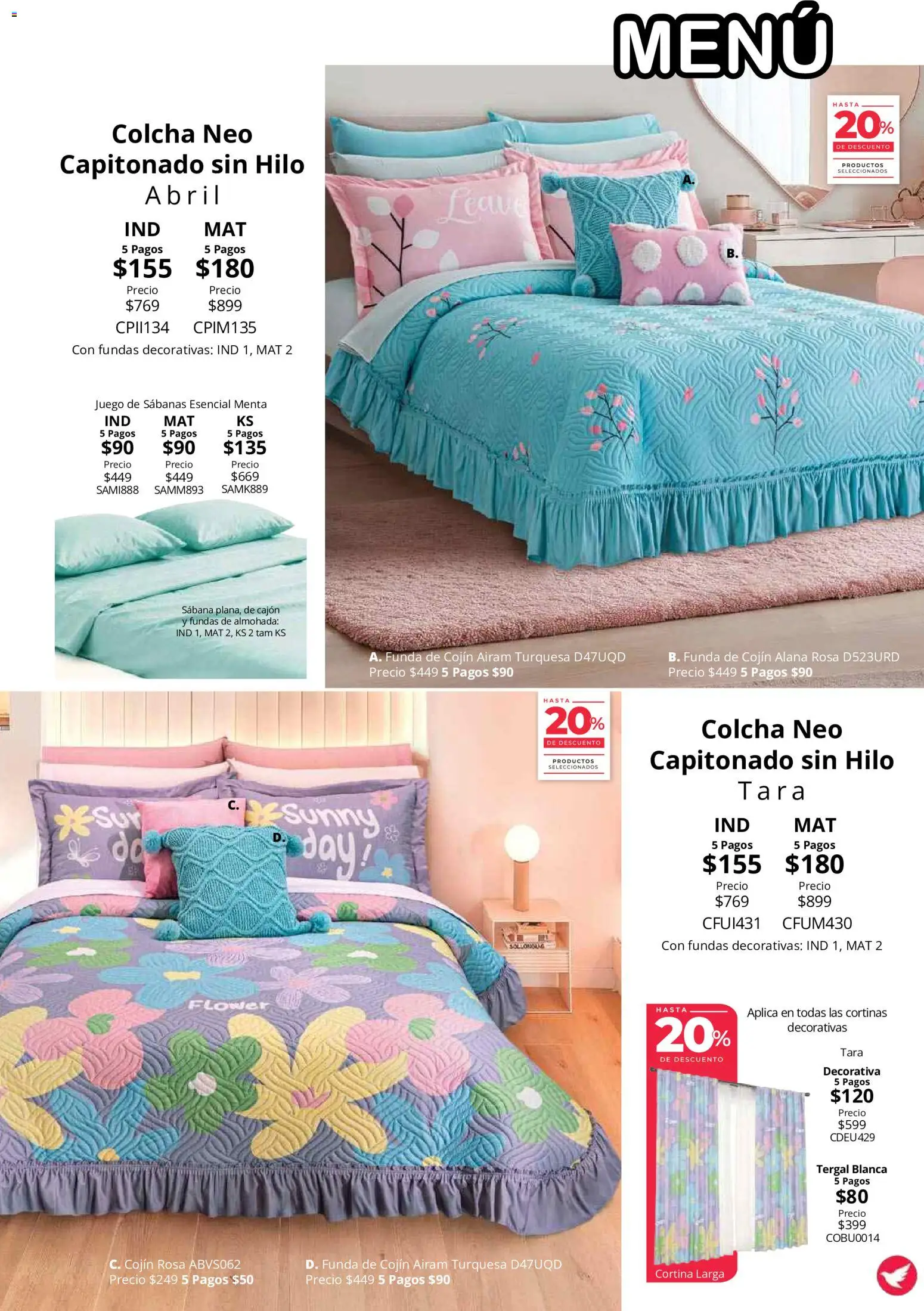 Vista previa las ofertas de la tienda Colchas Concord - Colchas Concord catálogo desde el 01/08/2026 