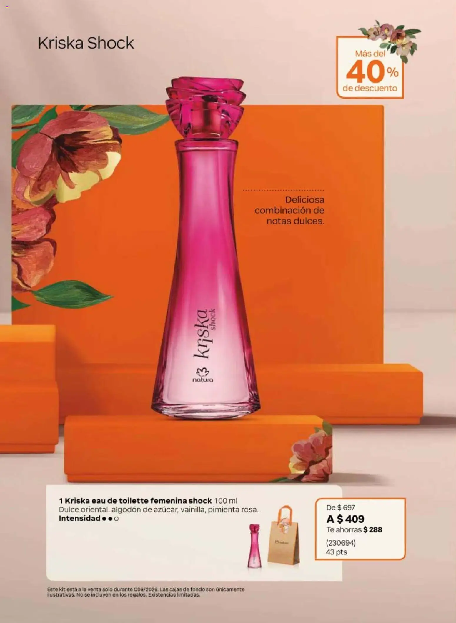 Vista previa las ofertas de la tienda Natura - Natura campaña 6 2026 desde el 02/04/2026 - Té, Dulce, Pimienta, Algodón, Eau de toilette