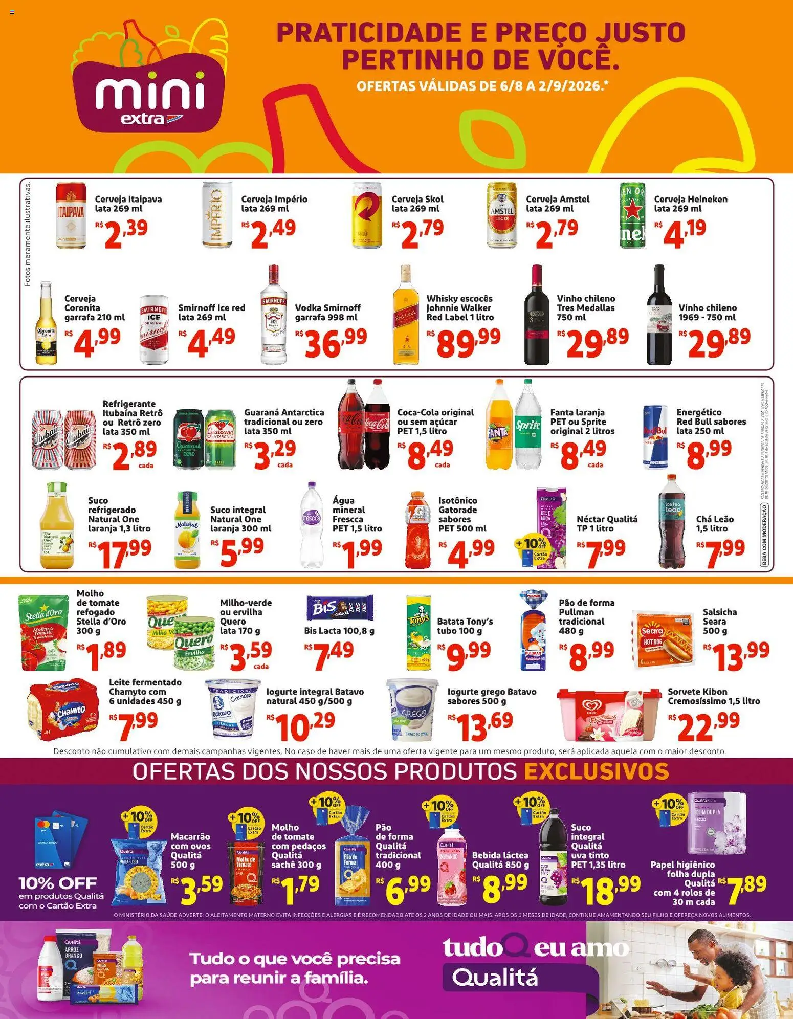 Pré-Visualização do folheto "Mini Extra ofertas Mensal" da loja Mini Extra válido a partir de 06/08/2026