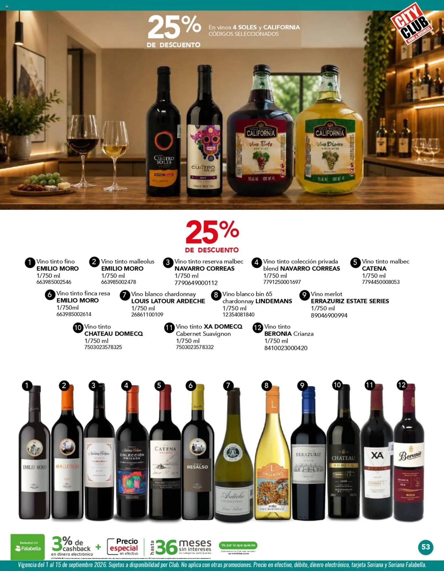 Vista previa las ofertas de la tienda City Club - City Club catálogo desde el 01/09/2026 