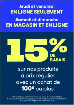 Un aperçu du dépliant Rona circulaire du magasin Rona est valide à partir 21 mai 2026
