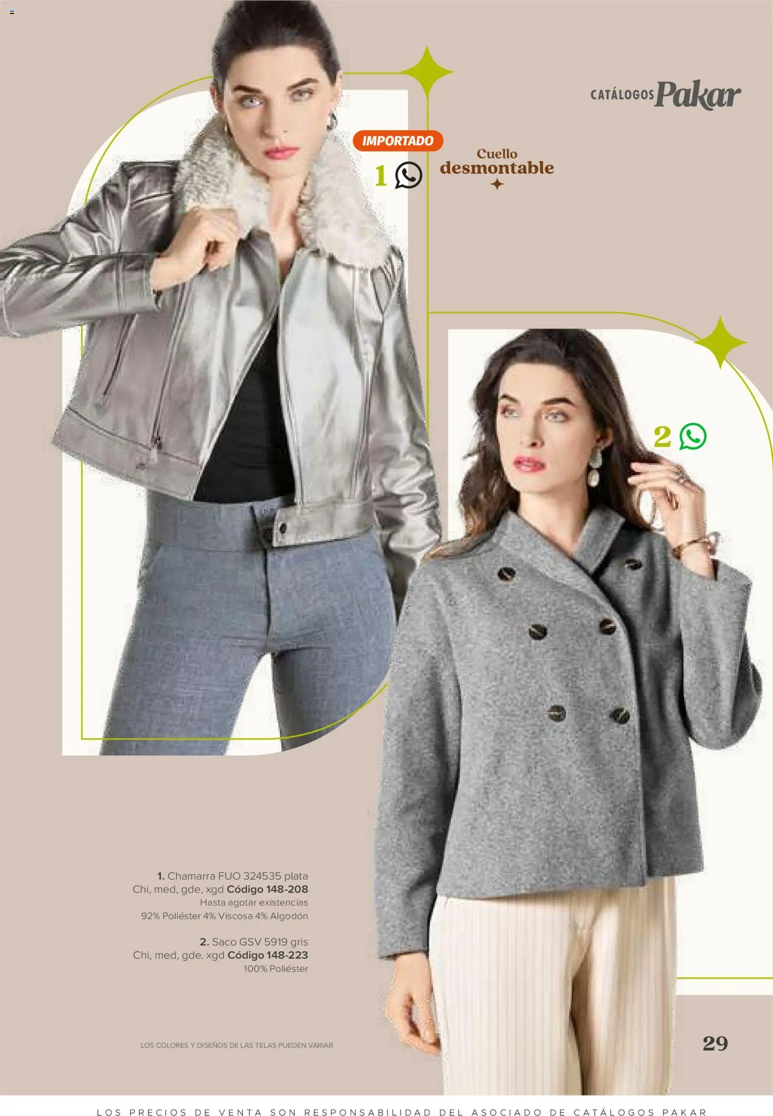 Vista previa las ofertas de la tienda SC Pakar - SC Pakar catálogo Ropa desde el 31/07/2026 