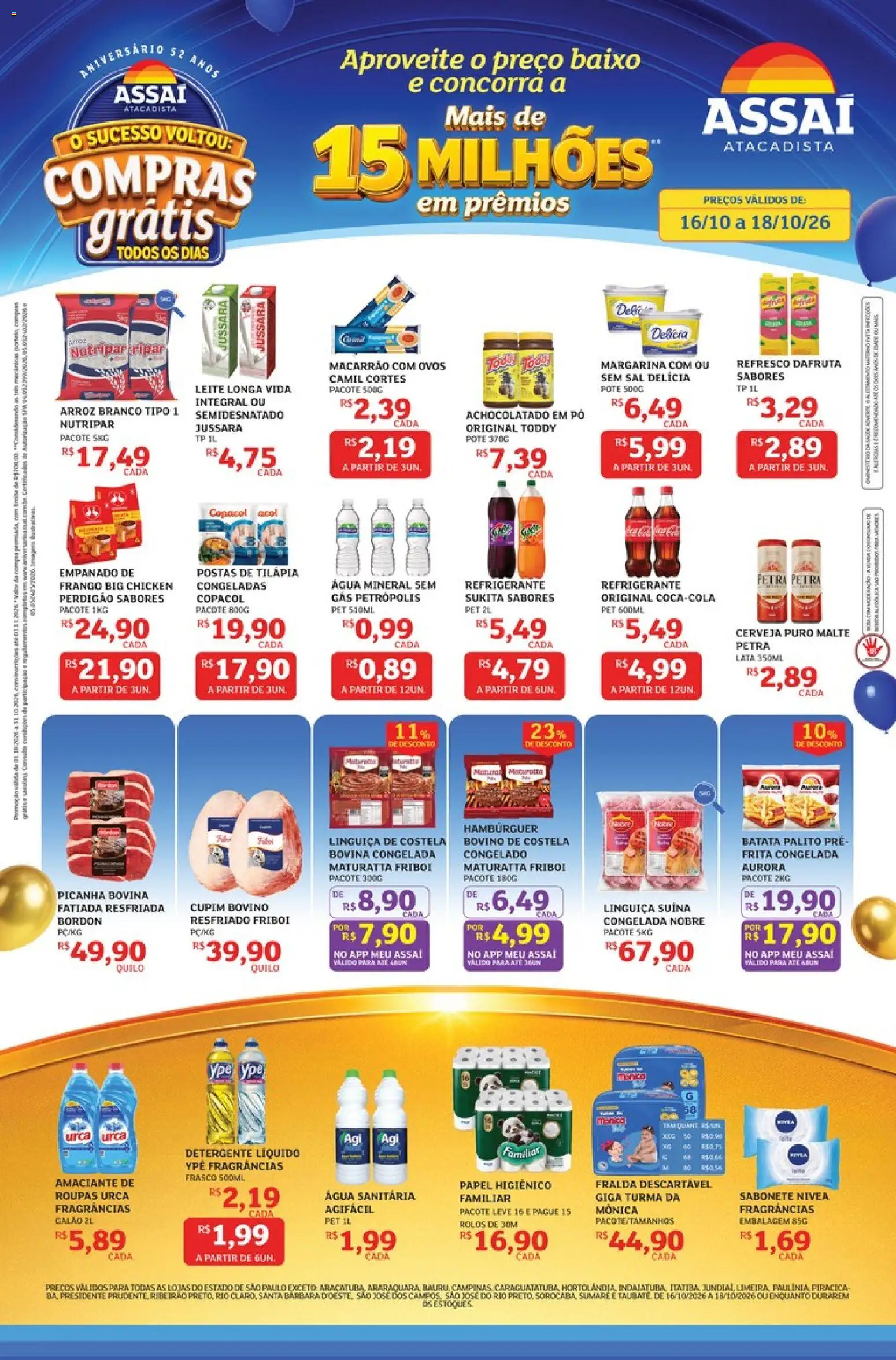 Pré-Visualização do folheto "Assaí Atacadista ofertas - SP" da loja Assaí Atacadista válido a partir de 16/10/2026