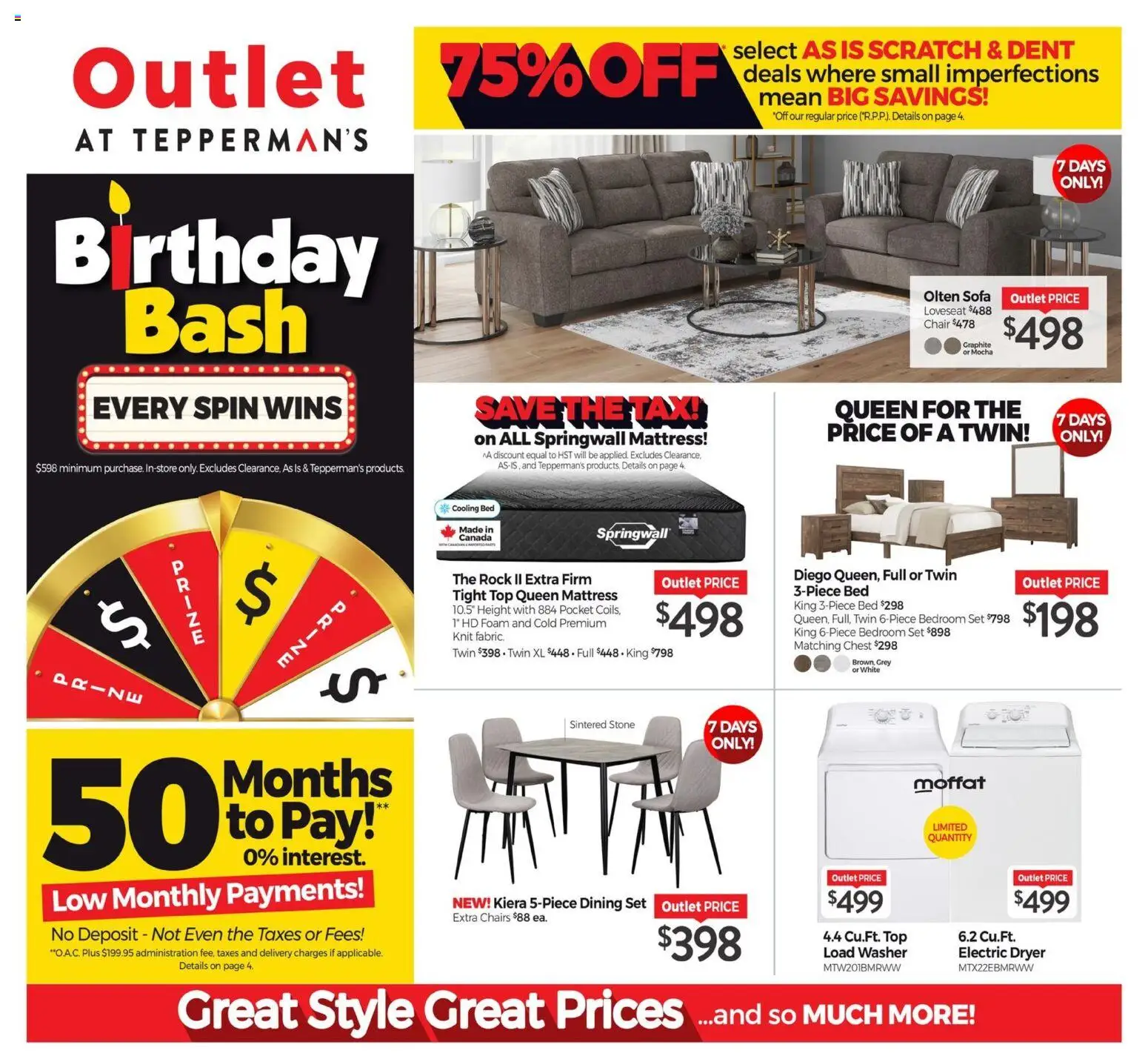Preview of leaflet Tepperman's outlet from shop Tepperman's is valid from Jun 12, 2026