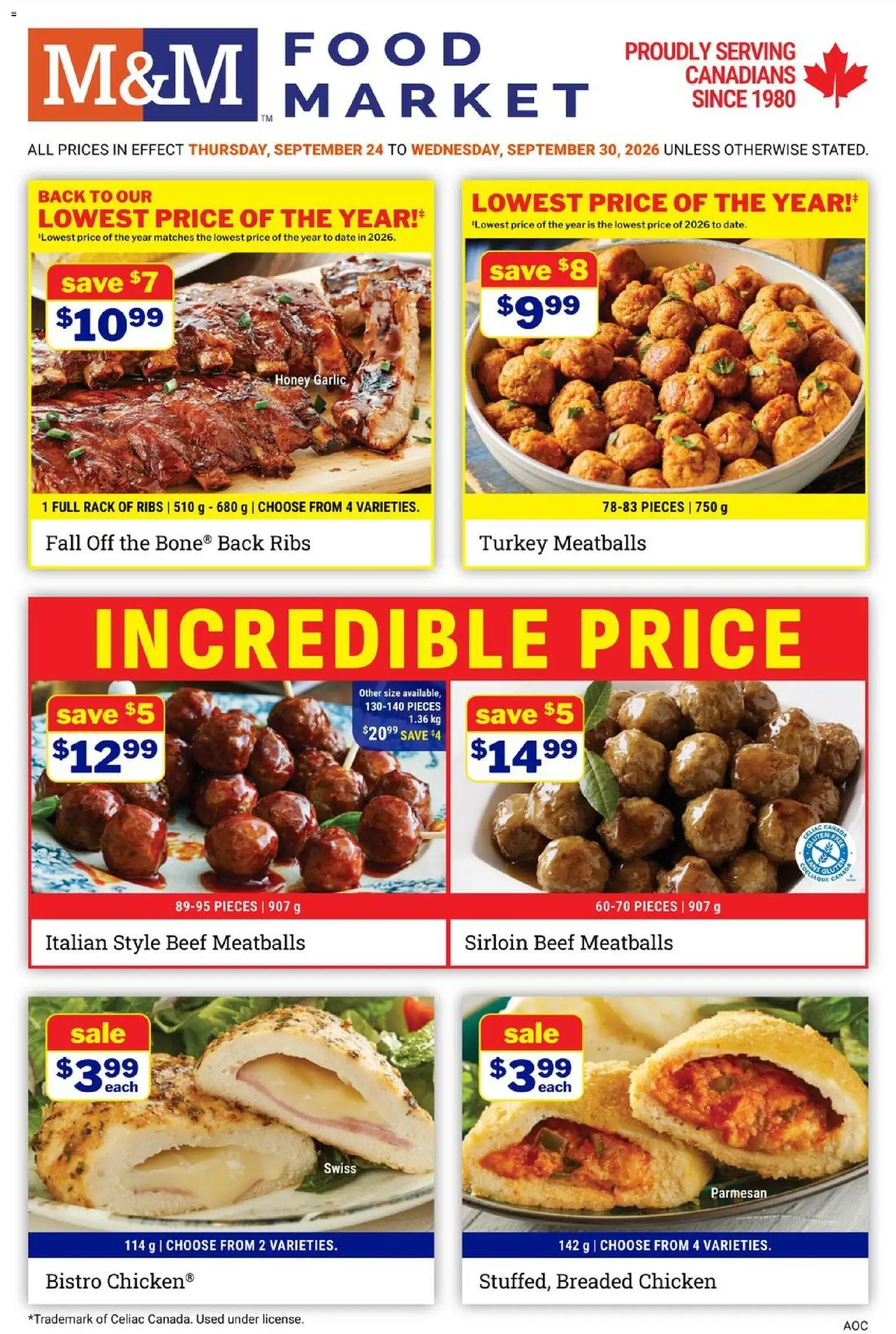 Preview of leaflet M&M Food Market weekly flyer / circulaire from shop M&M Food Market is valid from Sep 24, 2026