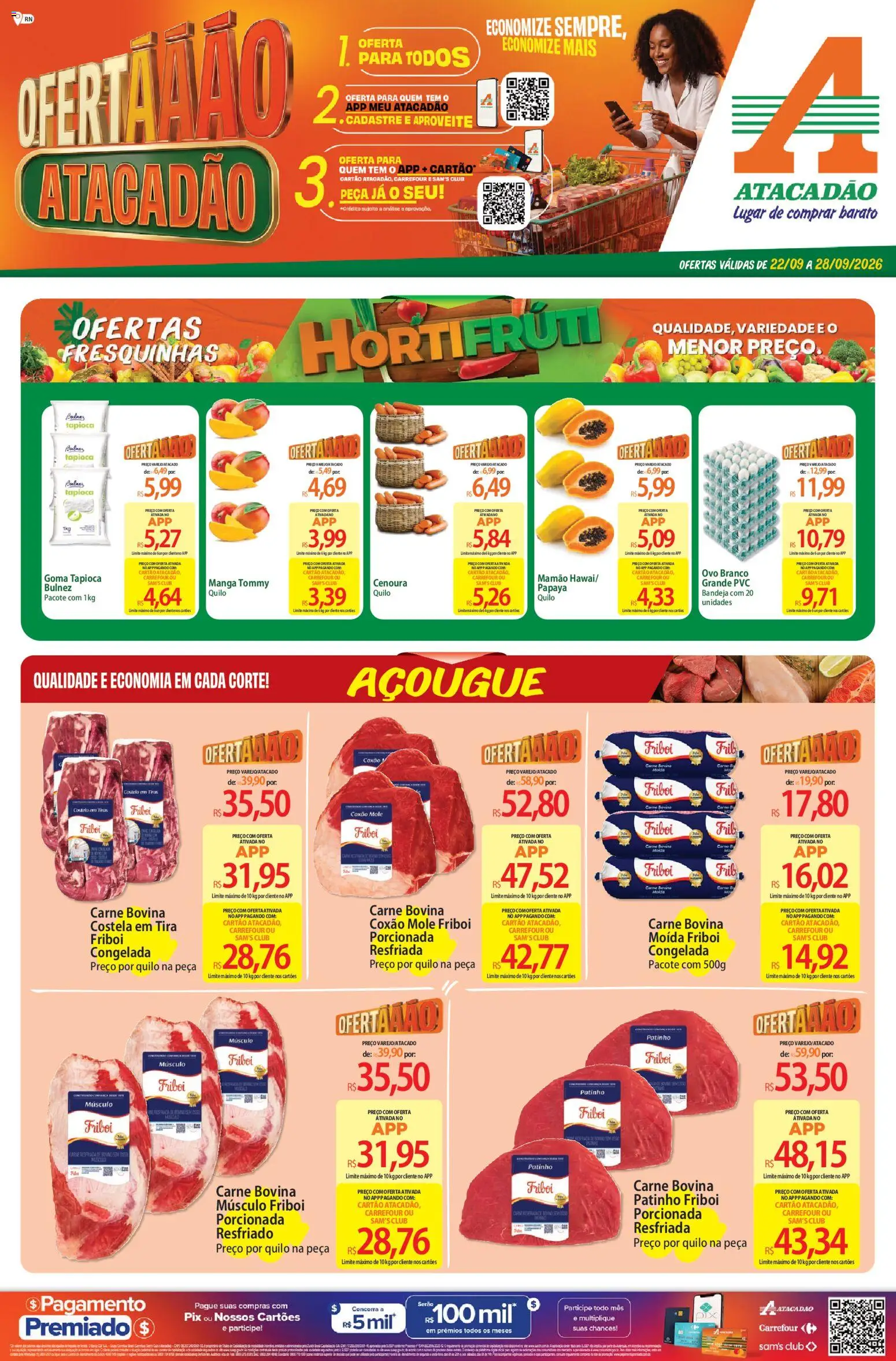 Pré-Visualização do folheto "Atacadão ofertas - RN" da loja Atacadão válido a partir de 22/09/2026
