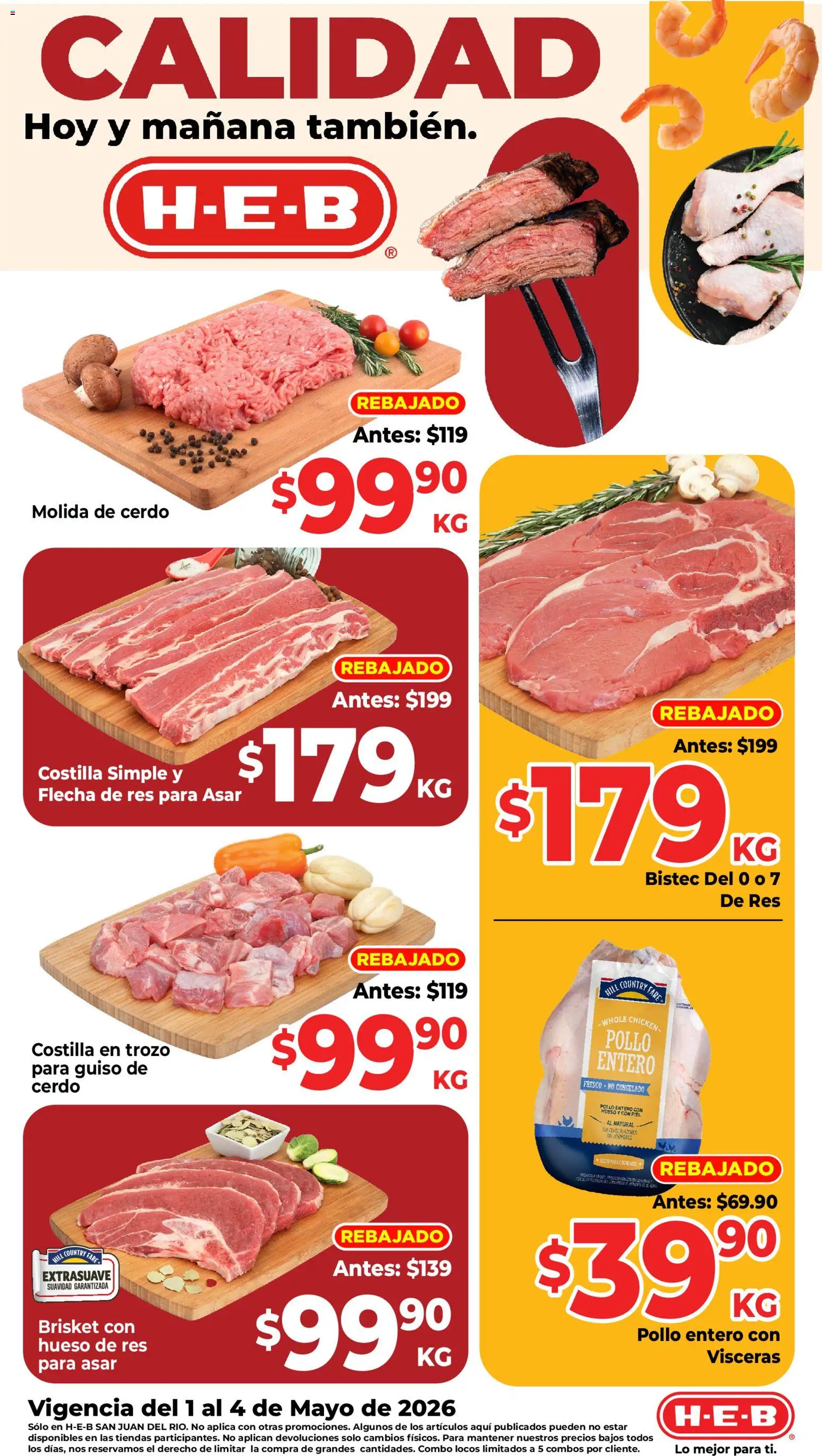 Vista previa las ofertas de la tienda H-E-B - H-E-B folleto Calidad desde el 01/05/2026 