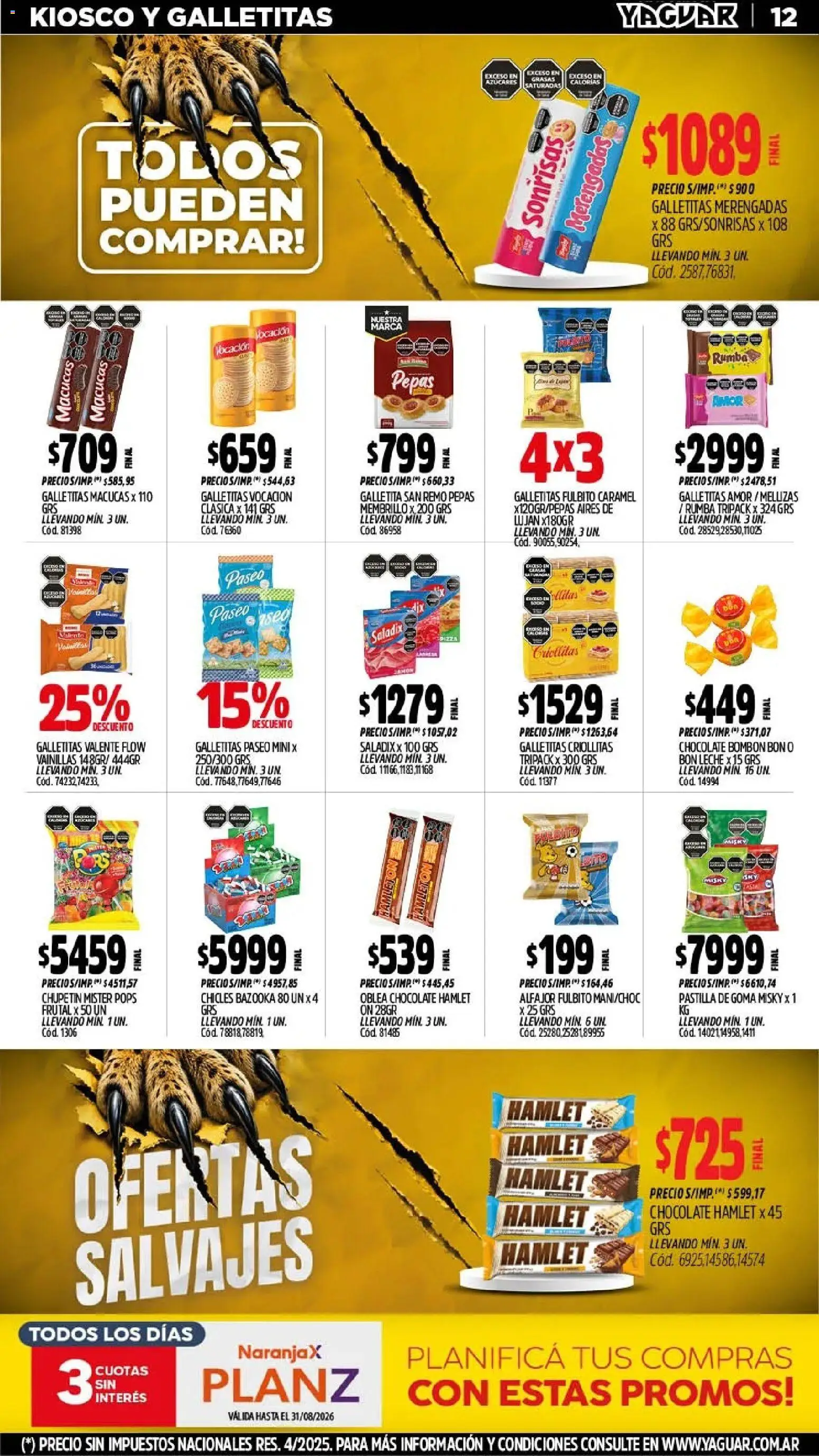 Vista previa del folleto de la tienda Yaguar válido desde el 03/08/2026 