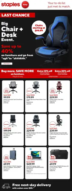 Preview of leaflet Staples weekly flyer / circulaire from shop Staples is valid from May 15, 2026