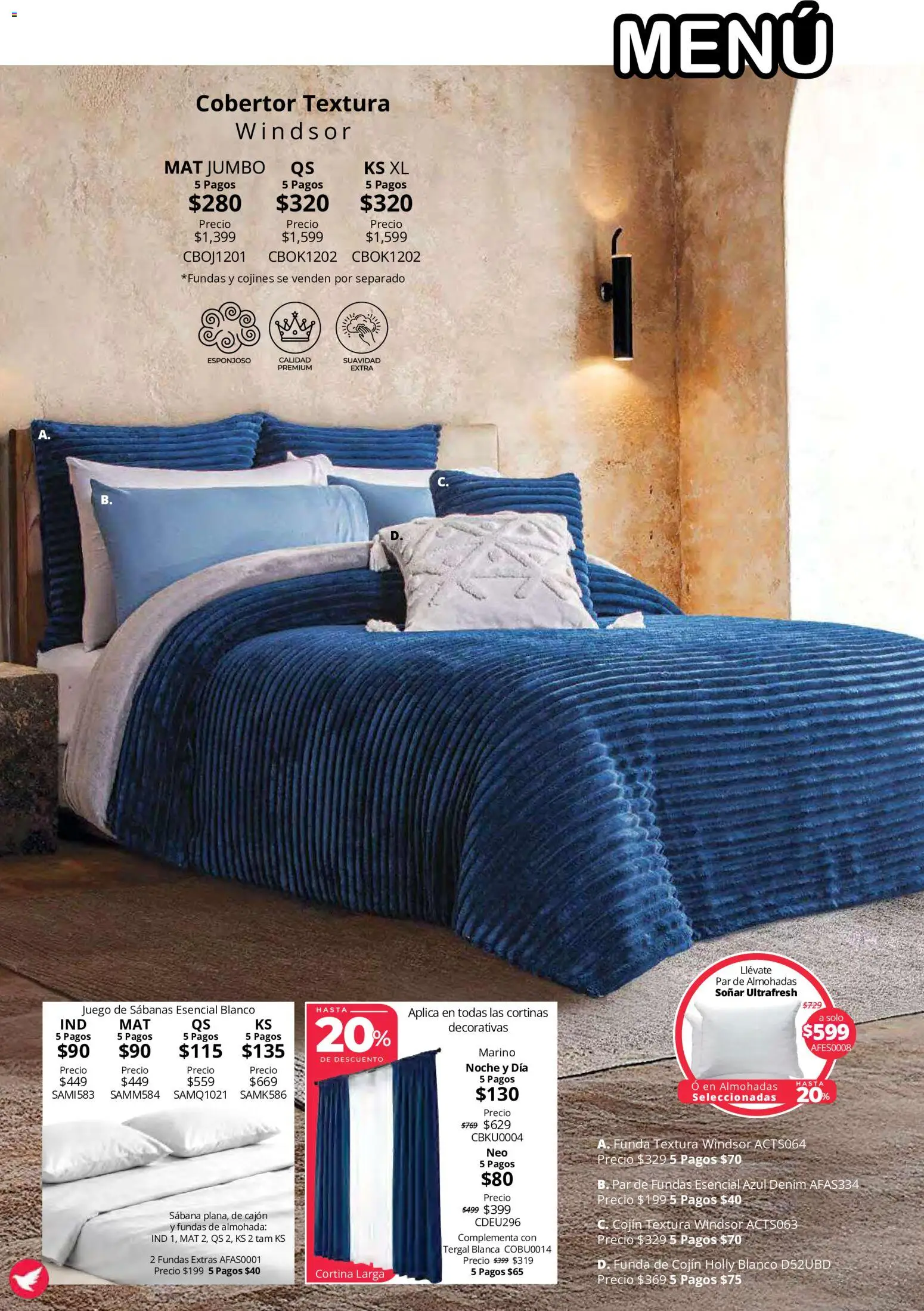 Vista previa las ofertas de la tienda Colchas Concord - Colchas Concord catálogo Colección Cobertor Calor de Hogar desde el 15/10/2026 