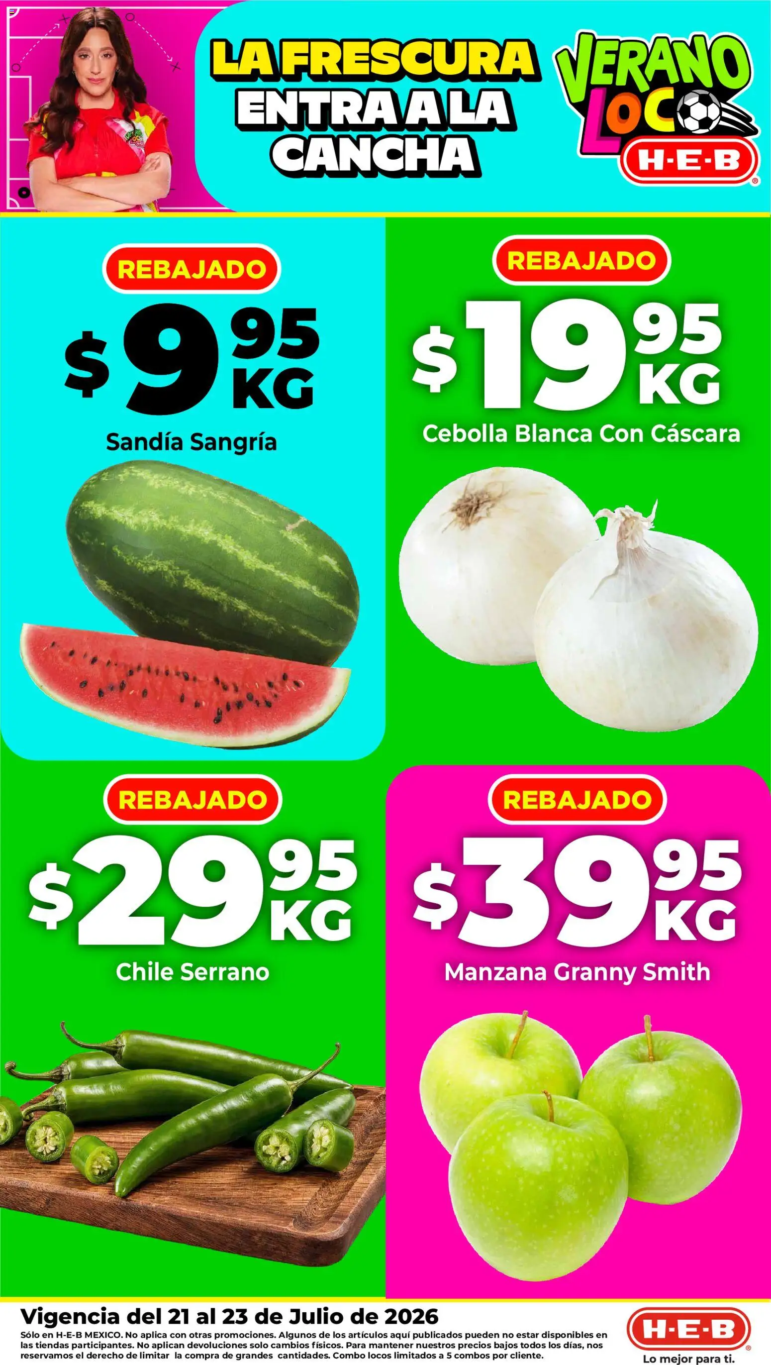 Vista previa las ofertas de la tienda H-E-B - H-E-B folleto Fruta y venduras desde el 21/07/2026 
