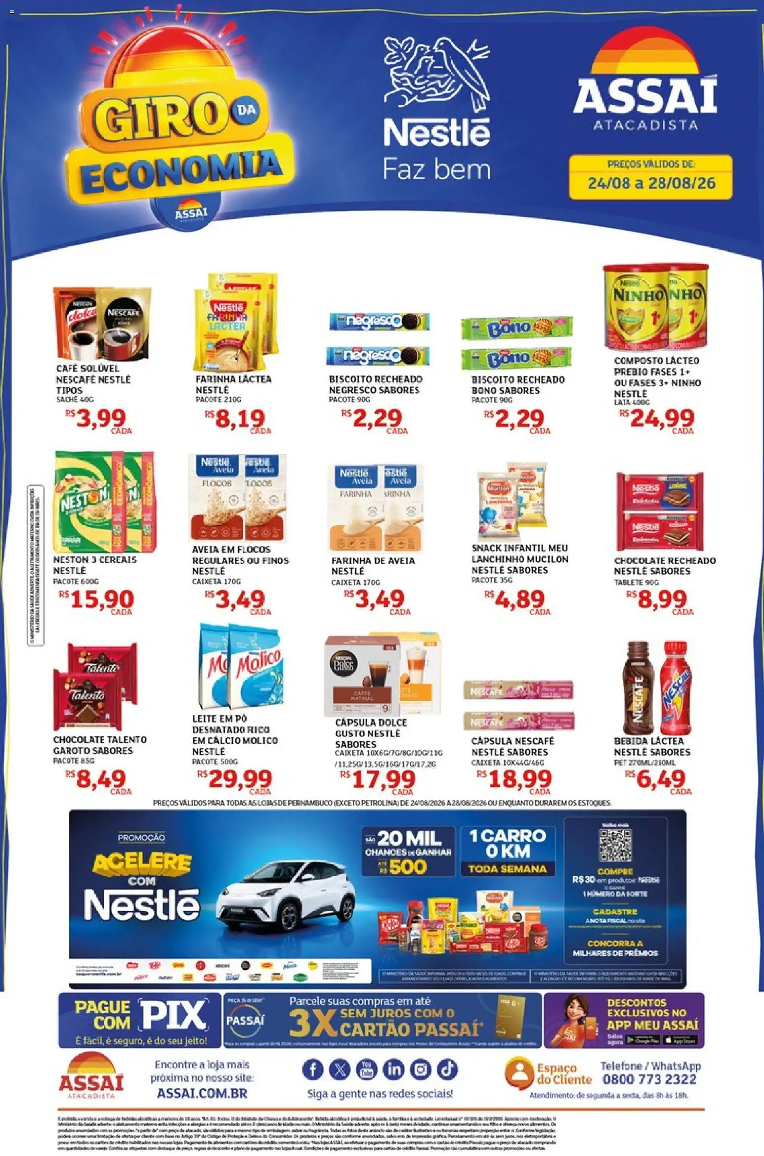 Pré-Visualização do folheto "Assaí Atacadista ofertas - PE" da loja Assaí Atacadista válido a partir de 24/08/2026