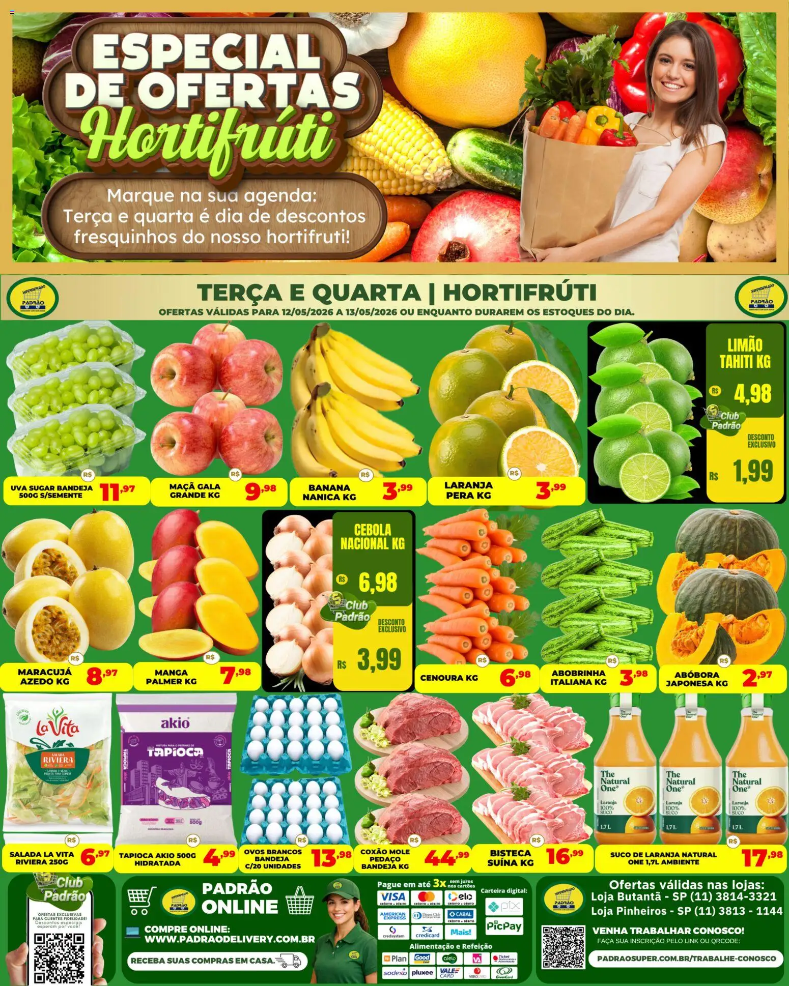 Pré-Visualização do folheto "Supermercado Padrão ofertas Hortifruti" da loja Supermercado Padrão válido a partir de 12/05/2026