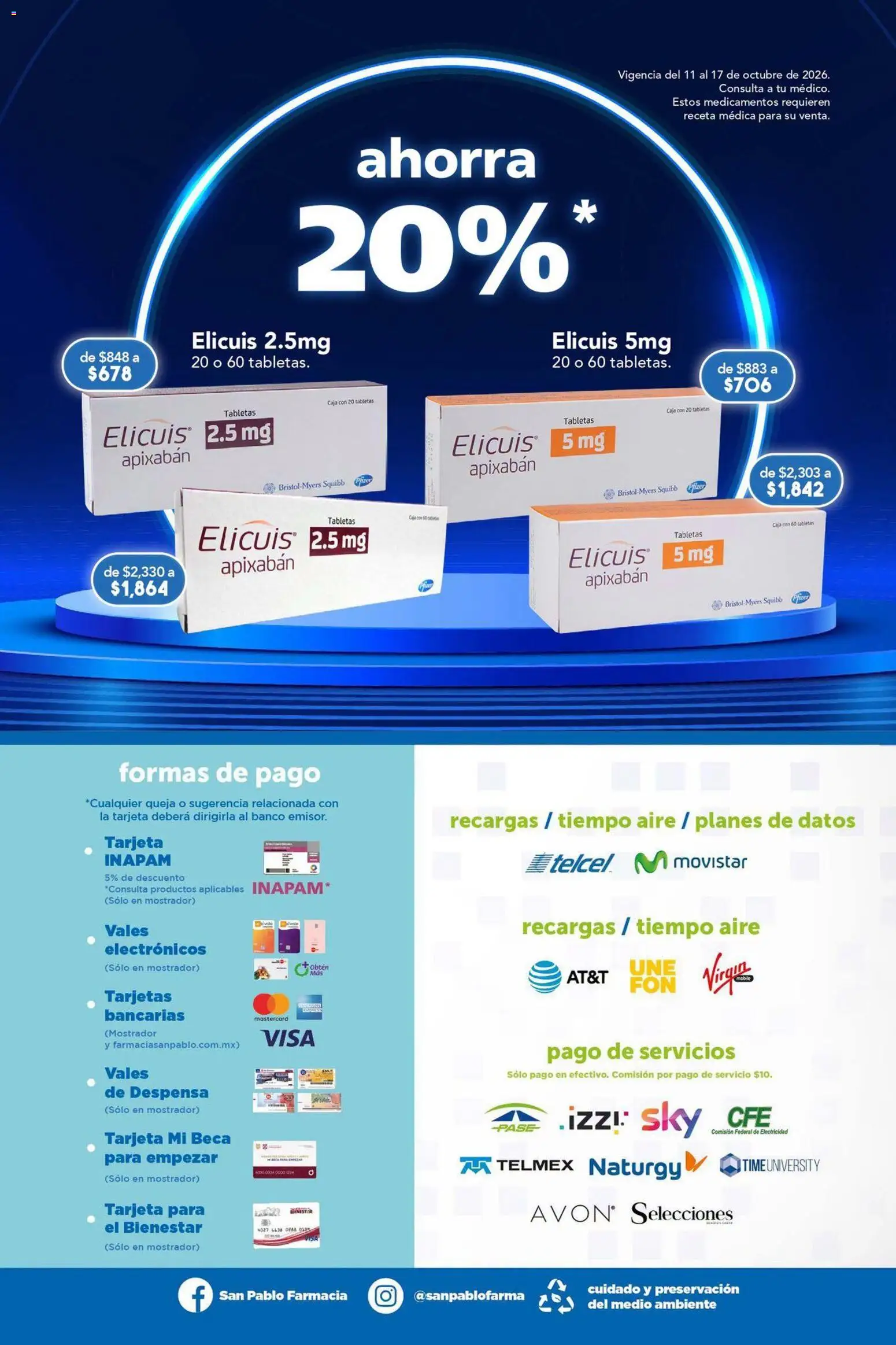 Vista previa las ofertas de la tienda Farmacia San Pablo - Farmacia San Pablo catálogo desde el 11/10/2026 