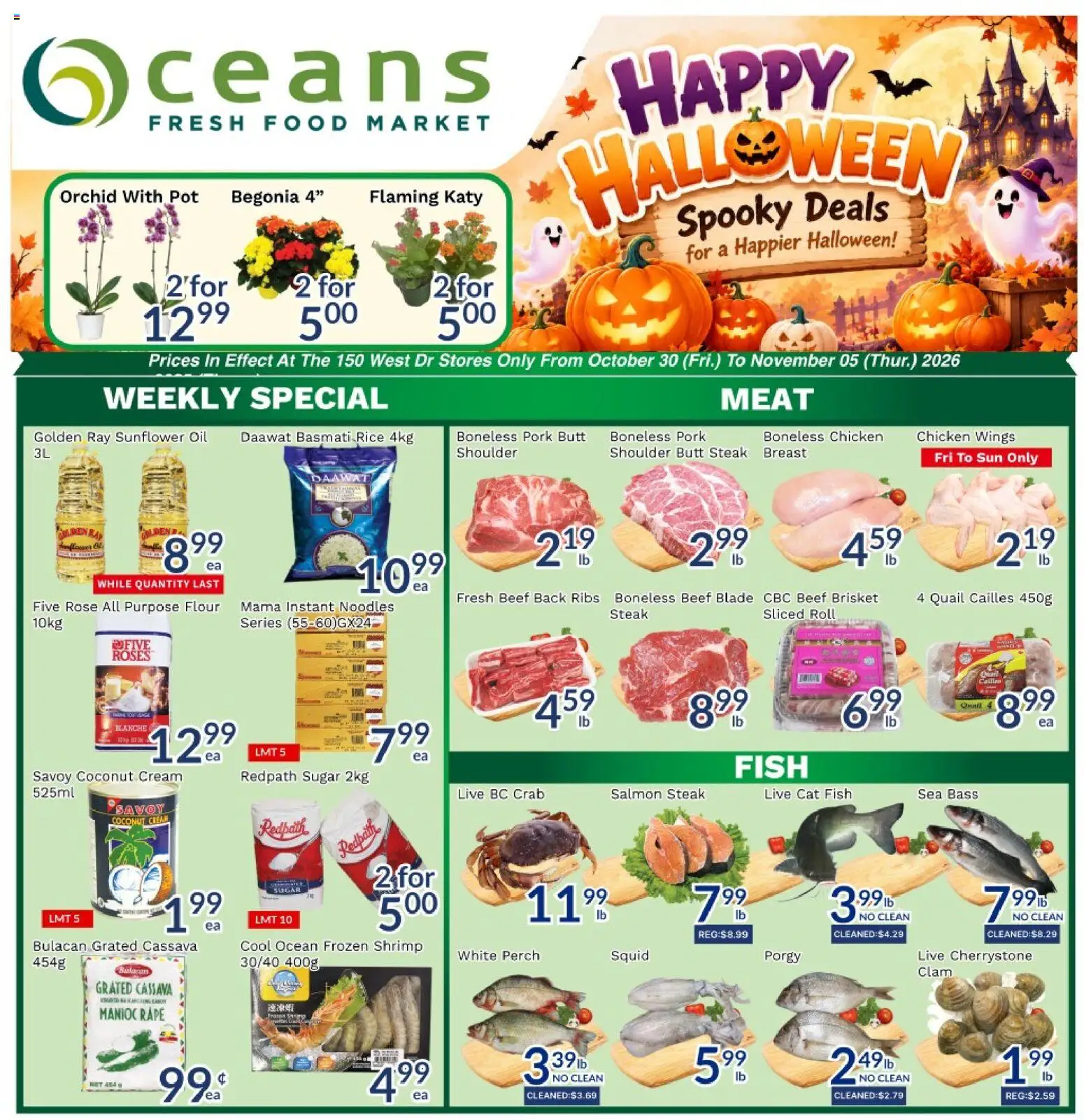 Preview of leaflet Oceans weekly flyer / circulaire from shop Oceans is valid from Oct 30, 2026