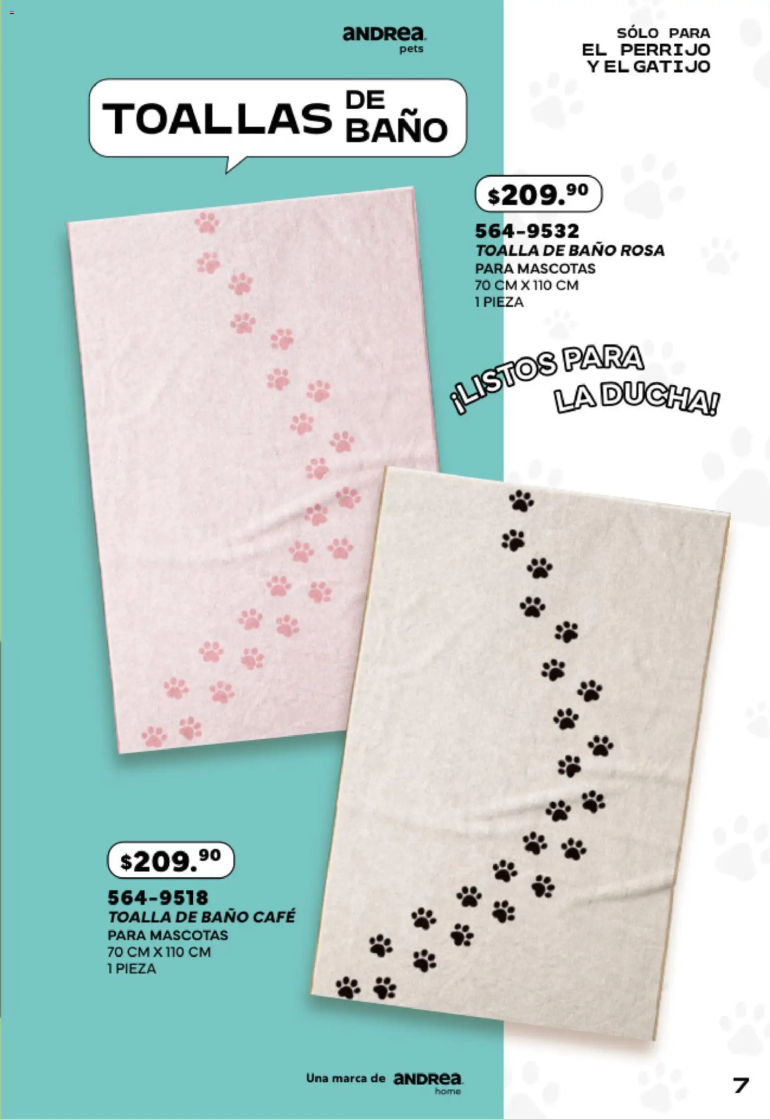 Vista previa las ofertas de la tienda Andrea - Andrea catálogo Pets desde el 24/05/2026 - Café, Baño, Toalla, Toallas