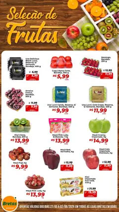 Pré-Visualização do folheto "Bretas ofertas Frutas" da loja Bretas válido a partir de 27/05/2026